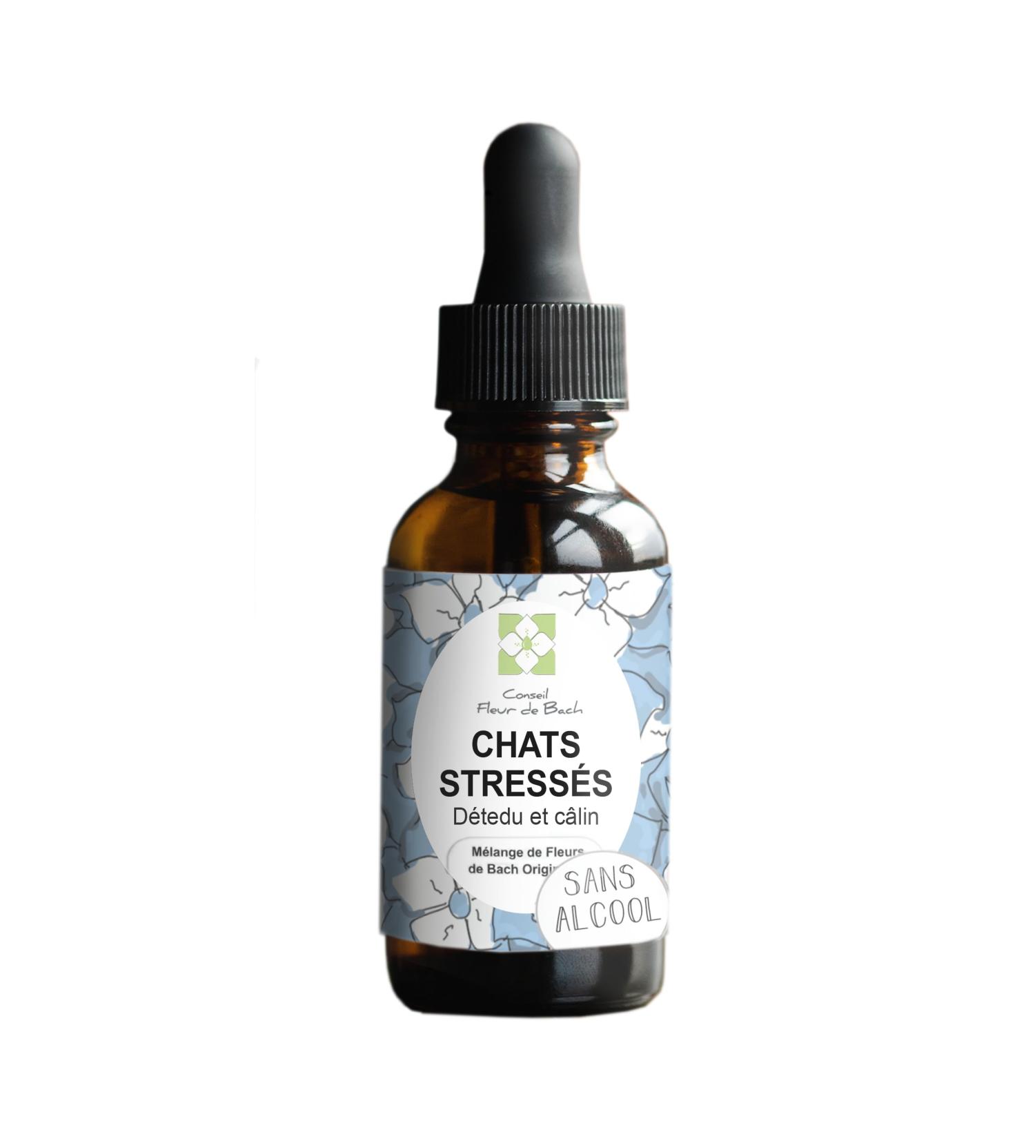 Bach Flower Advice - Bach Flowers Stressed Cat without Alcohol - A Blend That Will Help Your Cat Calm Down (30 ML) Pack of 2 - Buy Online on GoSupps.com
