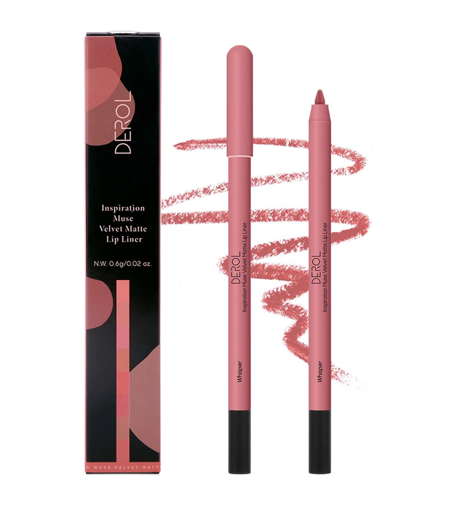 Long Lasting Waterproof Matte Lip Liner Pencil - High Pigmented, Non-Dry, Non-Fade - UP TO 12 HOURS - Professional Lip Makeup for Women (03# WHISPER) - Buy Online on GoSupps.com