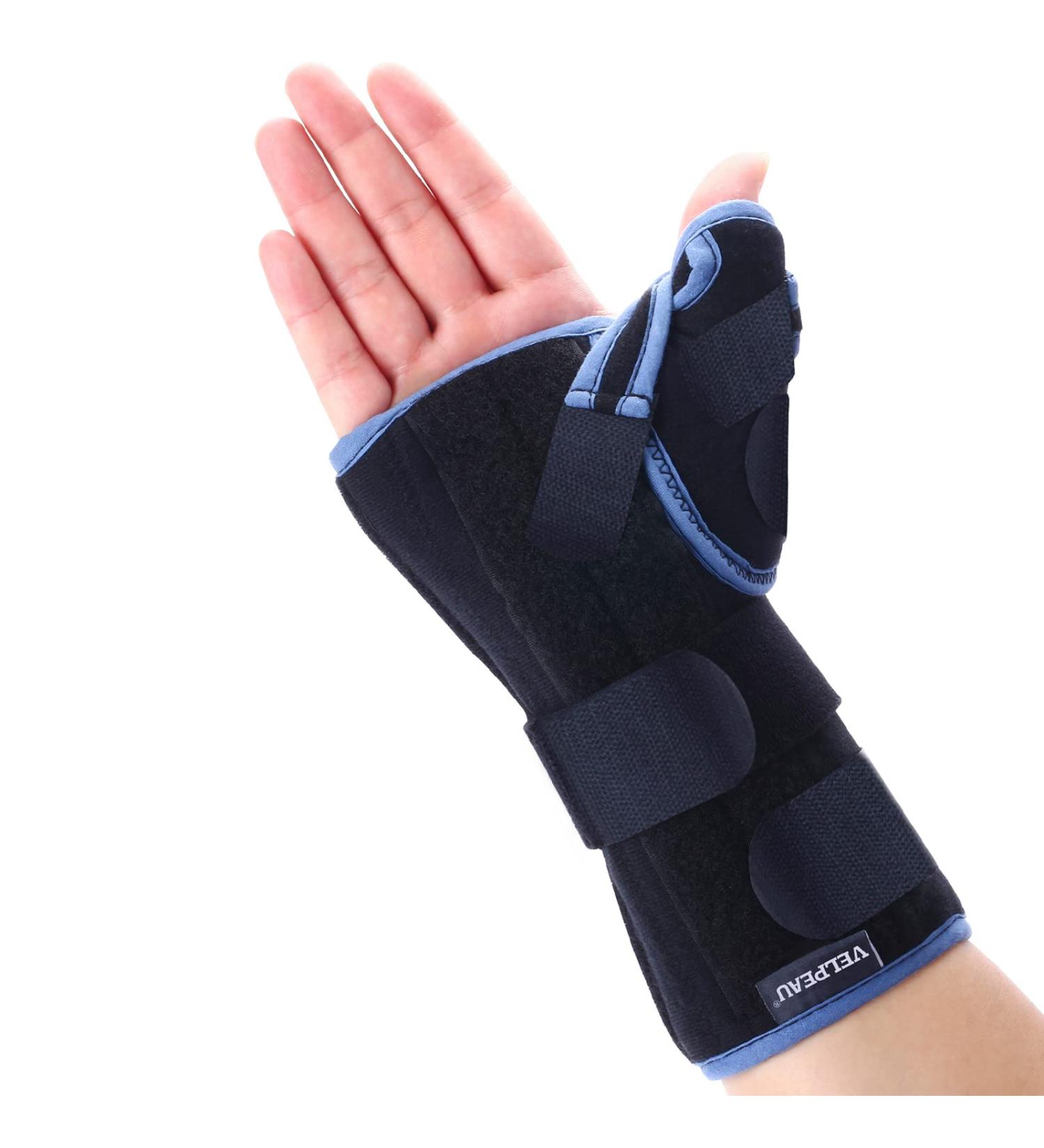 Velpeau Wrist Brace with Thumb Spica Splint for De Quervain's Tenosynovitis, Carpal Tunnel Pain - Medium Size, Right Hand - Buy Online on GoSupps.com