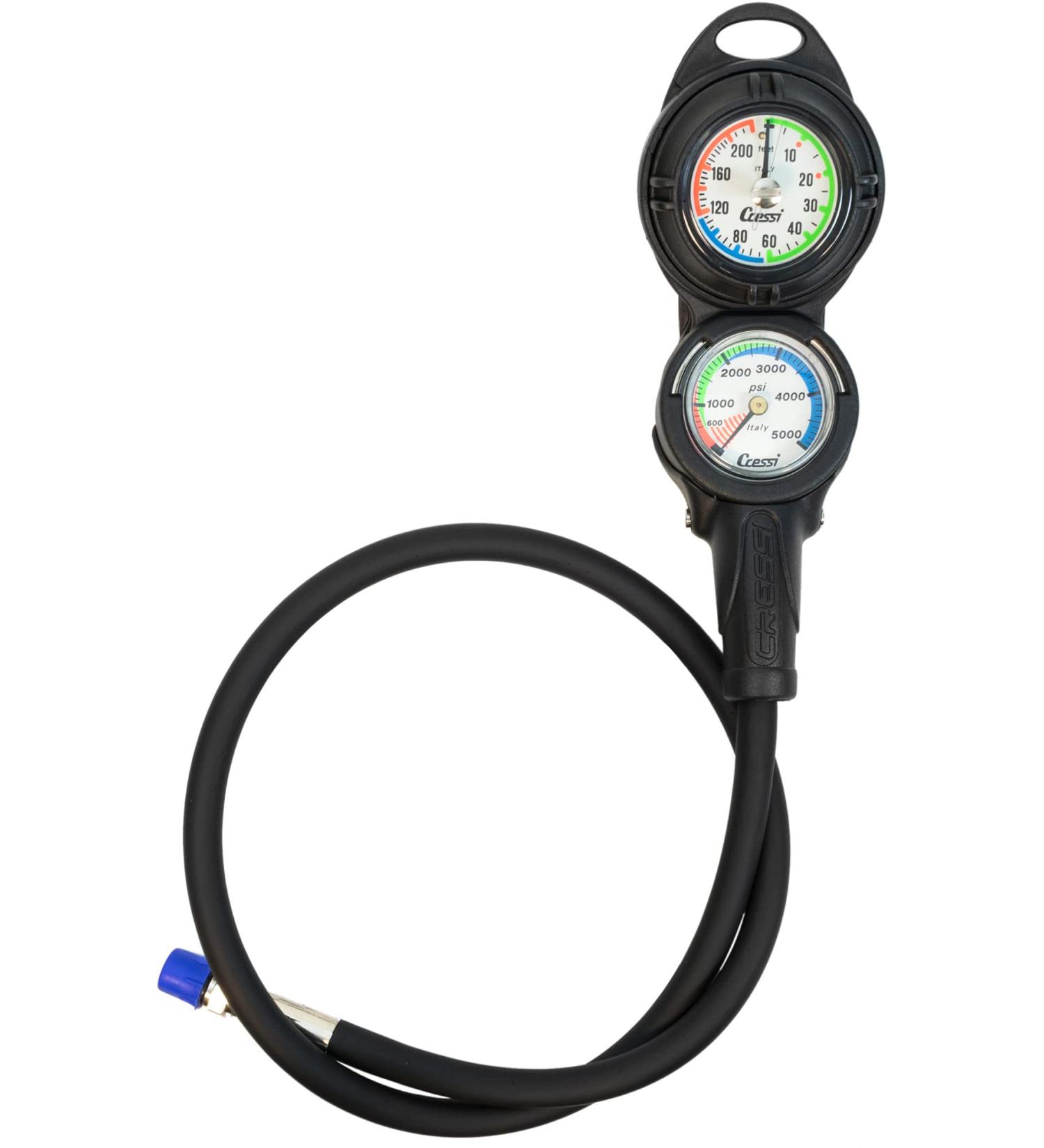 Cressi Console PD2 - Scuba Diving Pressure and Depth Gauge | Made in Italy | Imperial - Buy Online on GoSupps.com