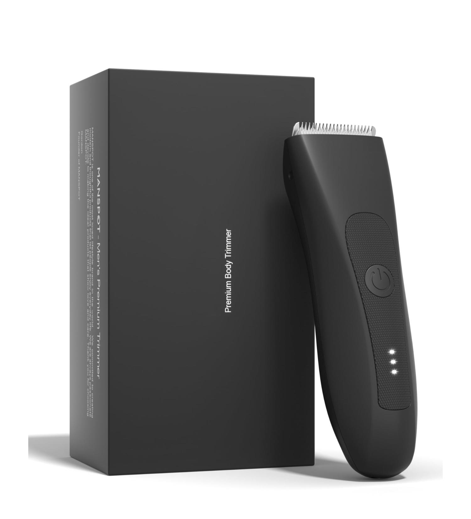 Rechargeable Groin Hair Trimmer for Men - 3 Ceramic Blade Heads for Precision Grooming - Buy Online on GoSupps.com