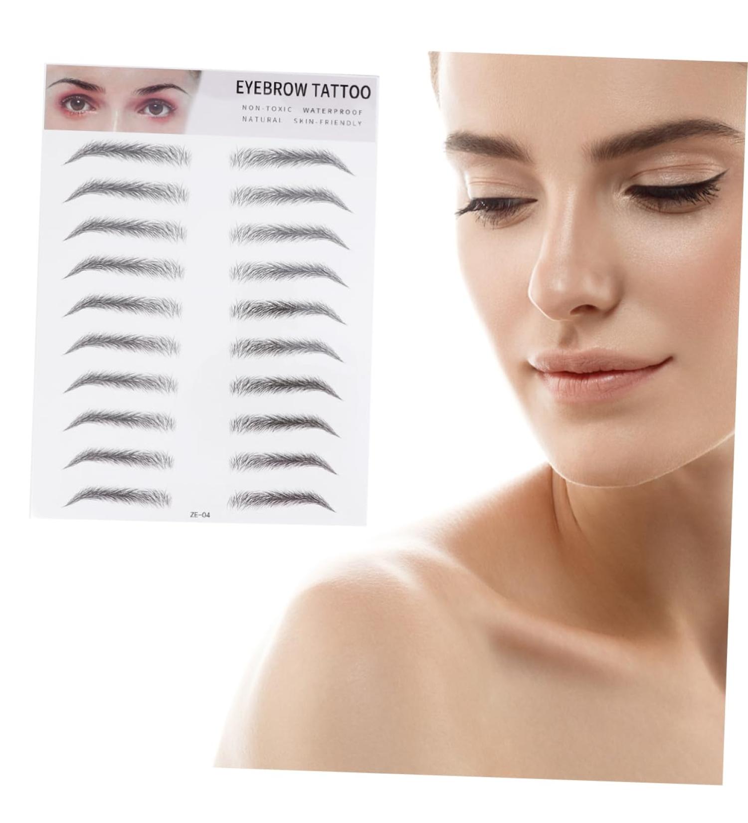 Housoutil 2pcs 3d Eyebrow Stickers Suits Makeup Eyes Brown Natural Simple Eyebrow Tool Women's Clothing 6d - Buy Online on GoSupps.com