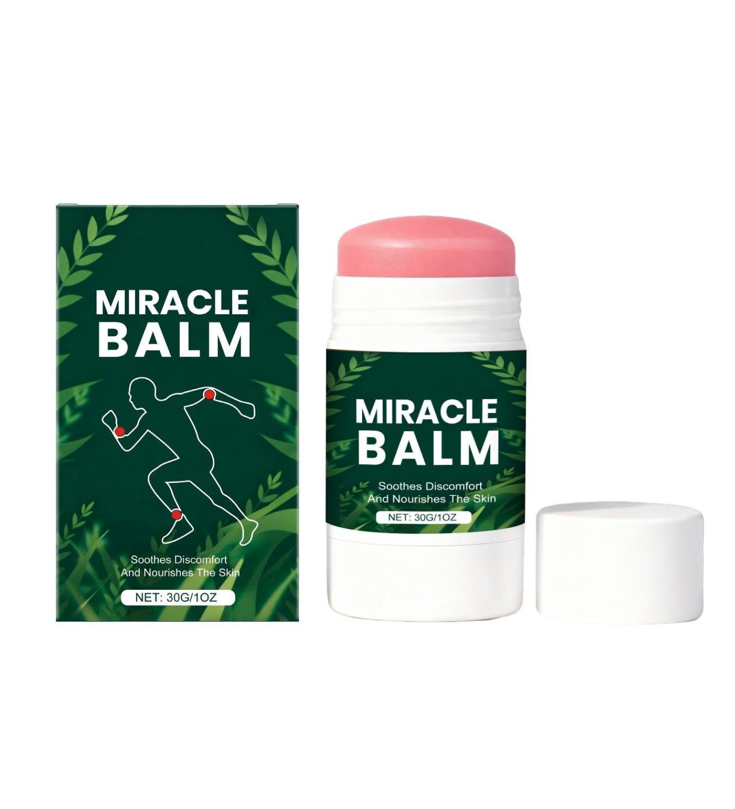 Baume Hydratant Miracle | Nourrit la peau en douceur apaise les inconforts | Soulage les douleurs mineures convient toute la famille (30 g) - Buy Online on GoSupps.com