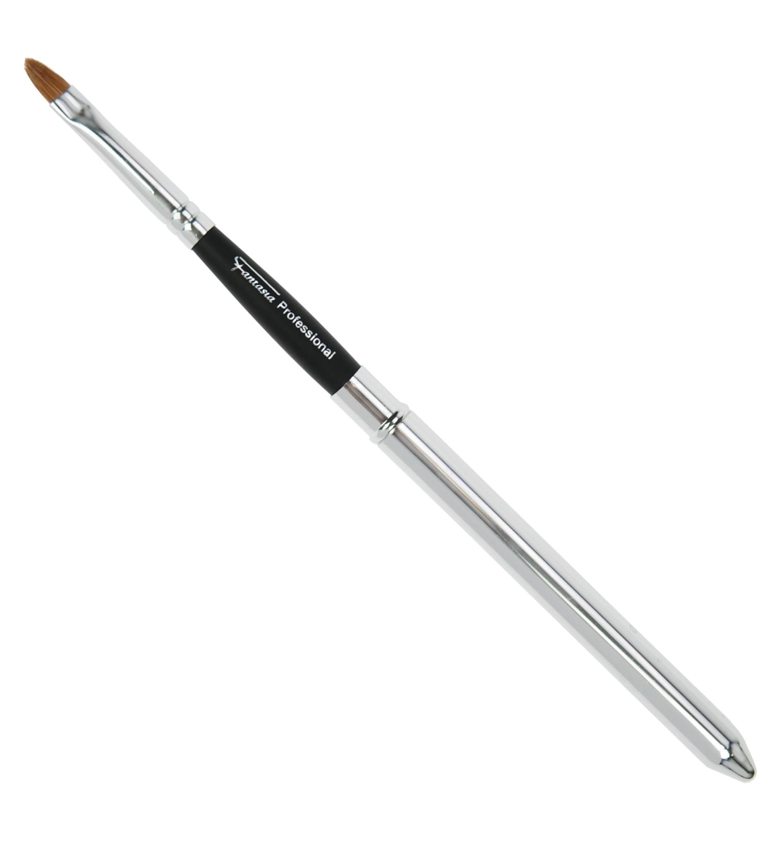 Fantasia Lip Brush - Premium Synthetic Hair Makeup Brush in Silver | 10-18 cm Lipstick Applicator for Precision Beauty - Buy Online on GoSupps.com
