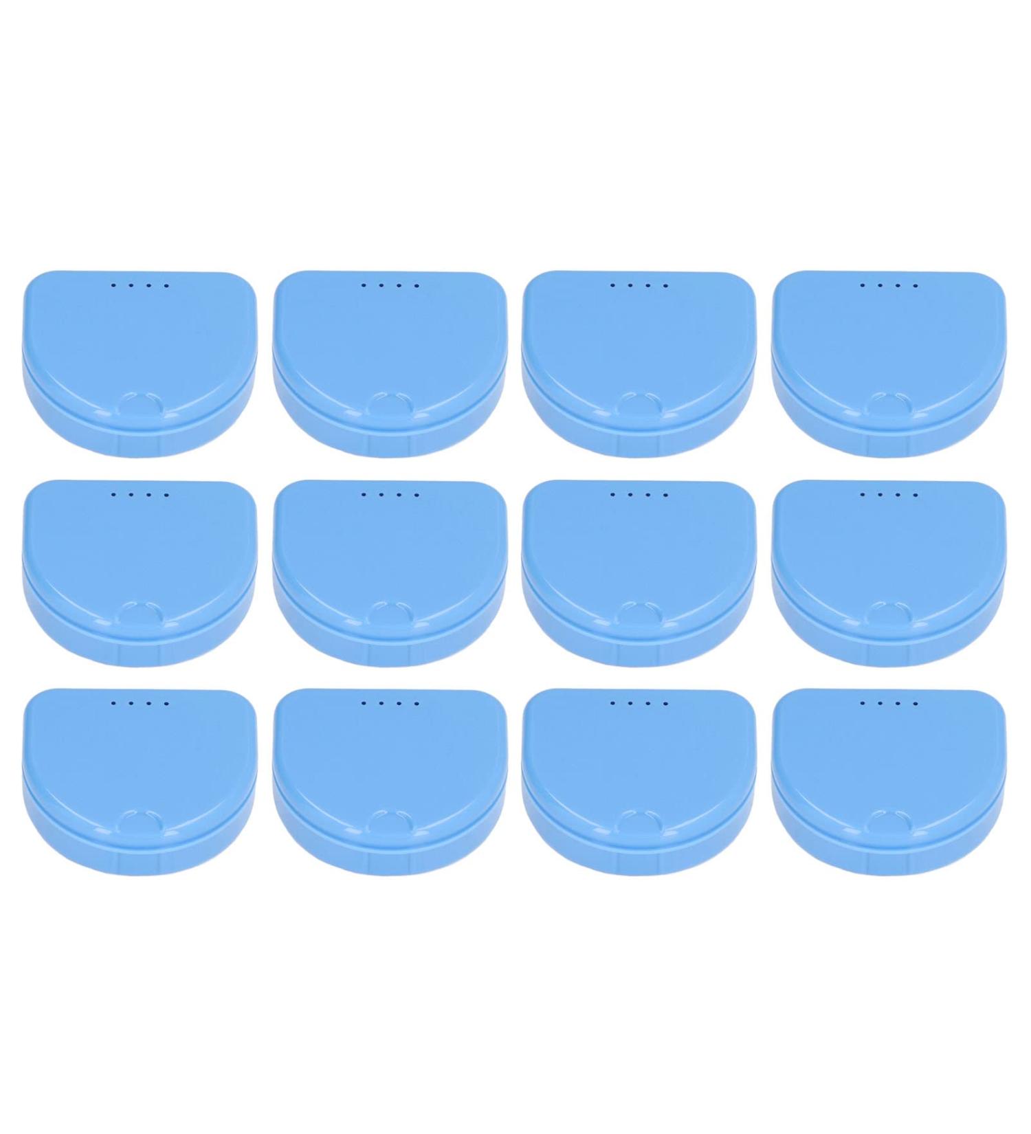 Cyrank 12-Piece Dental Retainer Case Set | Ventilated Orthodontic Protection Cases & Prosthesis Container - Ideal for Travel - Buy Online on GoSupps.com