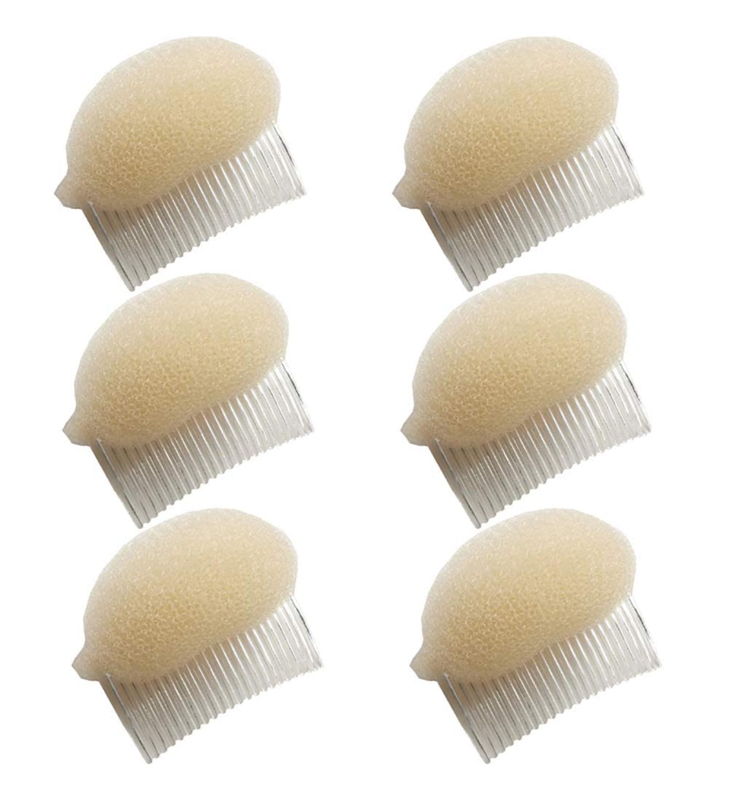 Haifly 6 Pieces Sponge Hair Former Comb - Updo Styling Accessories in Beige for Perfect Hair Raise - Buy Online on GoSupps.com