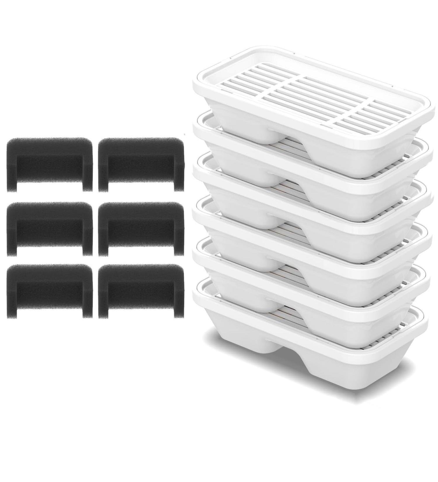 ponges de rechange pour fontaine eau automatique pour chats piles pour animaux domestiques 6 x - Buy Online on GoSupps.com