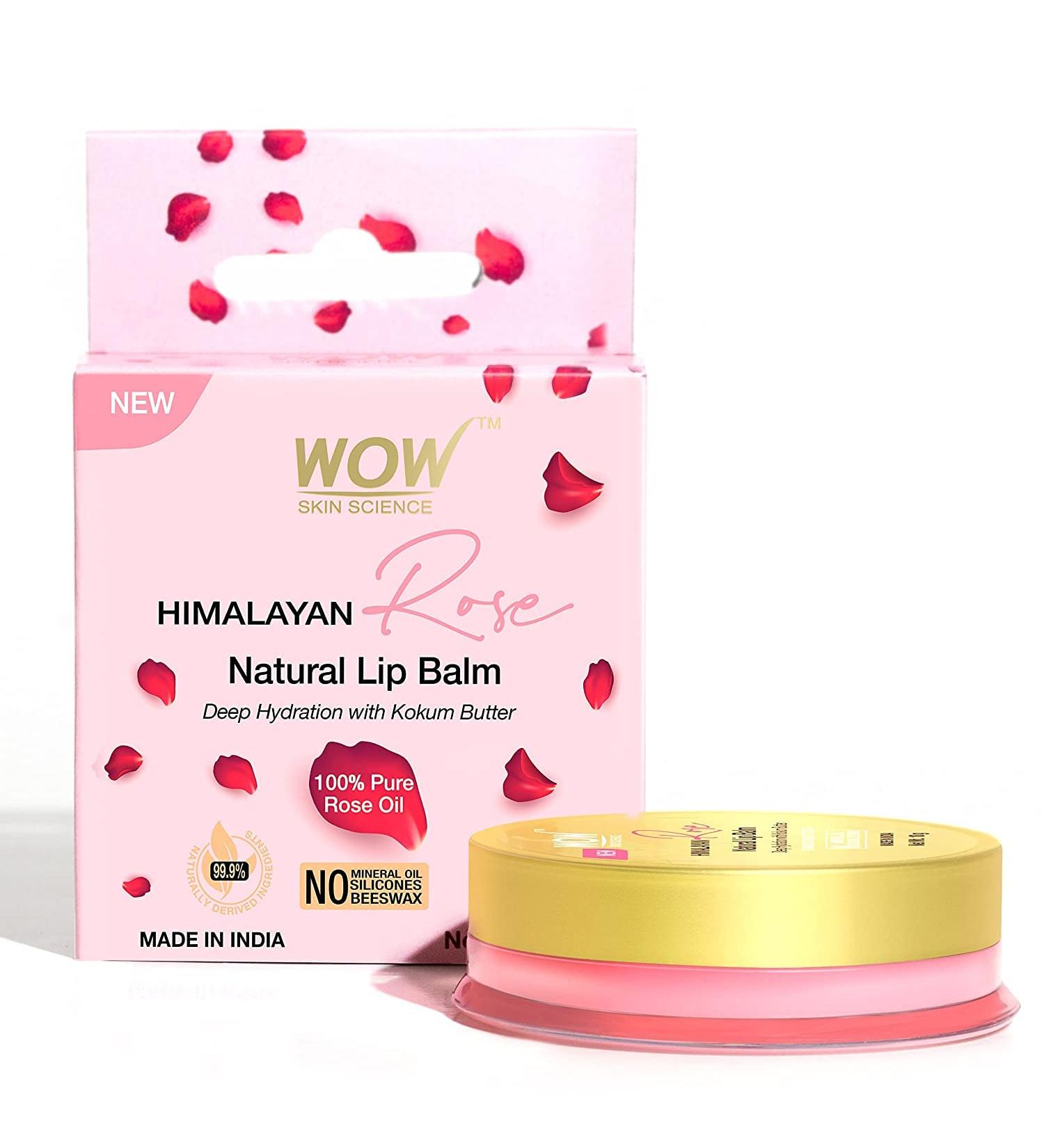 Falak Himalayan Rose Lip Balm - Moisturize & Repair Chapped Lips with 100% Natural Himalayan Rose Oil - 10g - Buy Online on GoSupps.com
