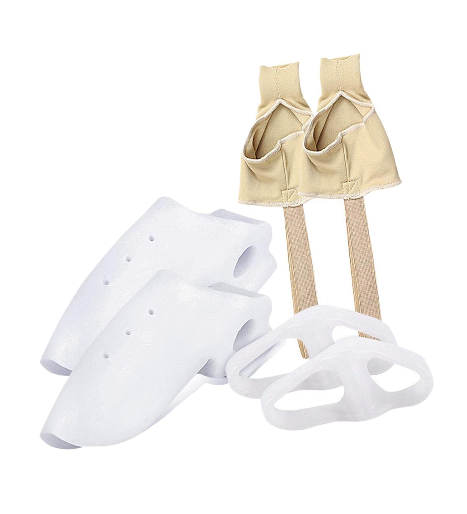 Perfeclan Bale Zeh Correction Set - Toe Spreaders Spacers & Protective Sleeves for Healthy Feet | Valgus Relief & Non-Slip Bale Pads - Buy Online on GoSupps.com