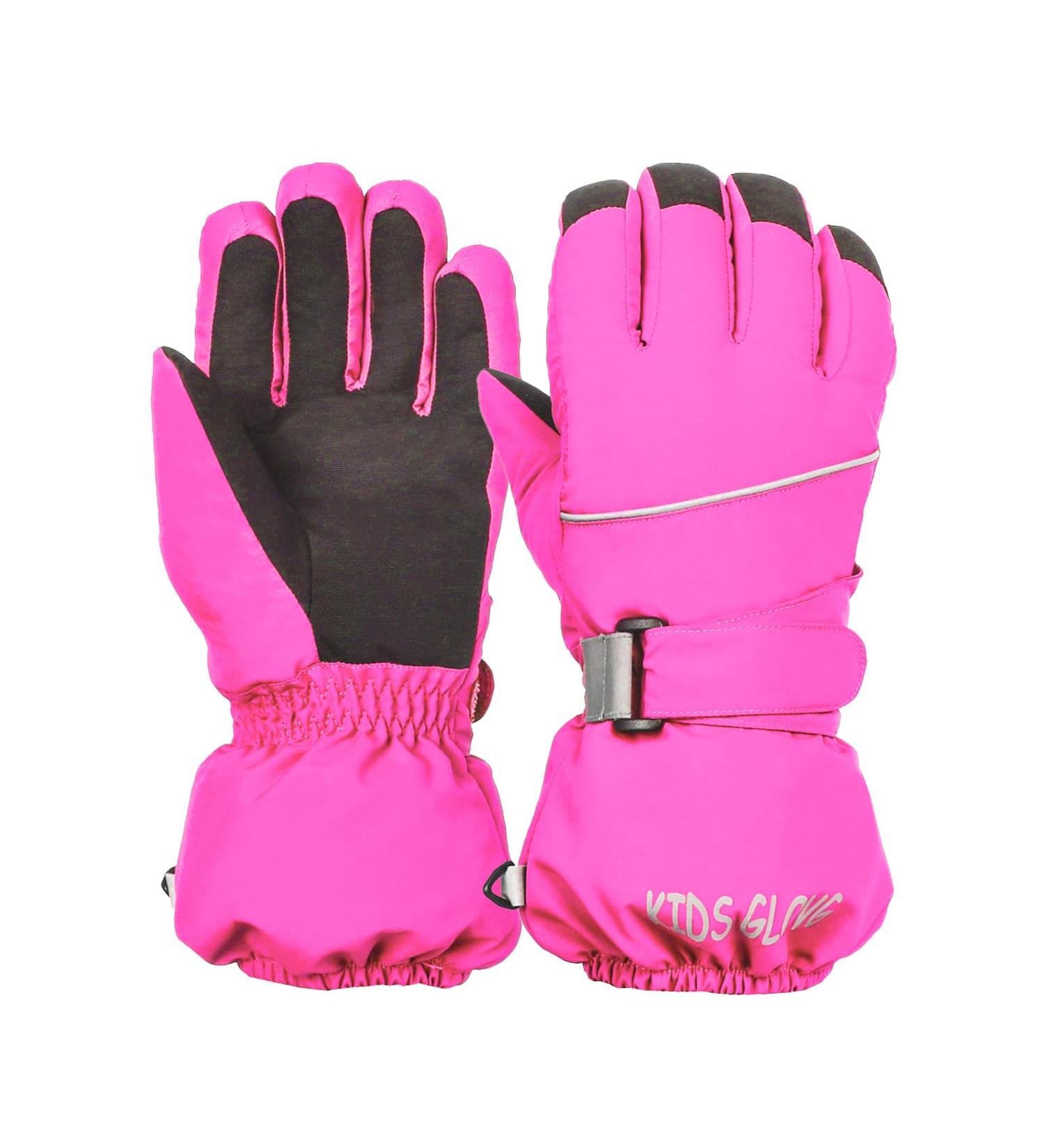 Waterproof Winter Ski Gloves for Kids | Warm Windproof Snowboard Gloves for 4-6 Years - Outdoor Sports & Bicycle Use - Buy Online on GoSupps.com