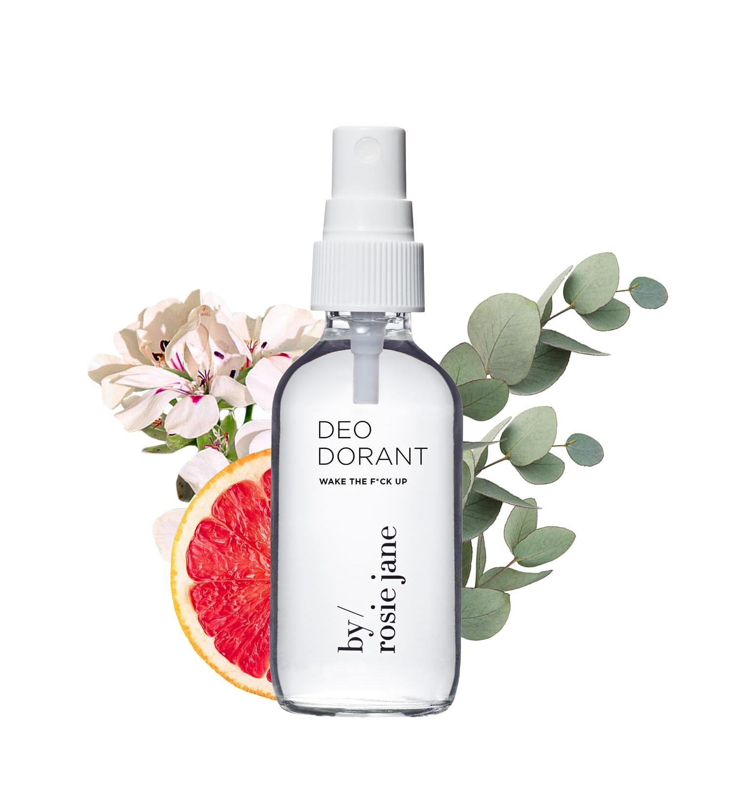 Natural Deodorant by Rosie Jane - Lemon Verbena & Grapefruit Wake Up Spray Aluminum & Baking Soda Free Zero Residue (2 oz - Buy Online on GoSupps.com