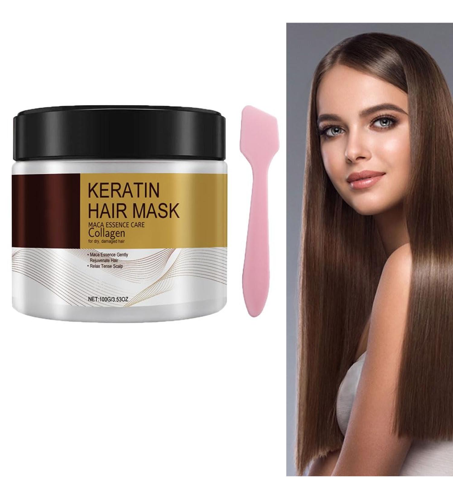 100ml Collagen Hair Treatment Mask - Deep Repair with Argan Oil & Keratin for Soft Restored Hair | Fast Results - Buy Online on GoSupps.com