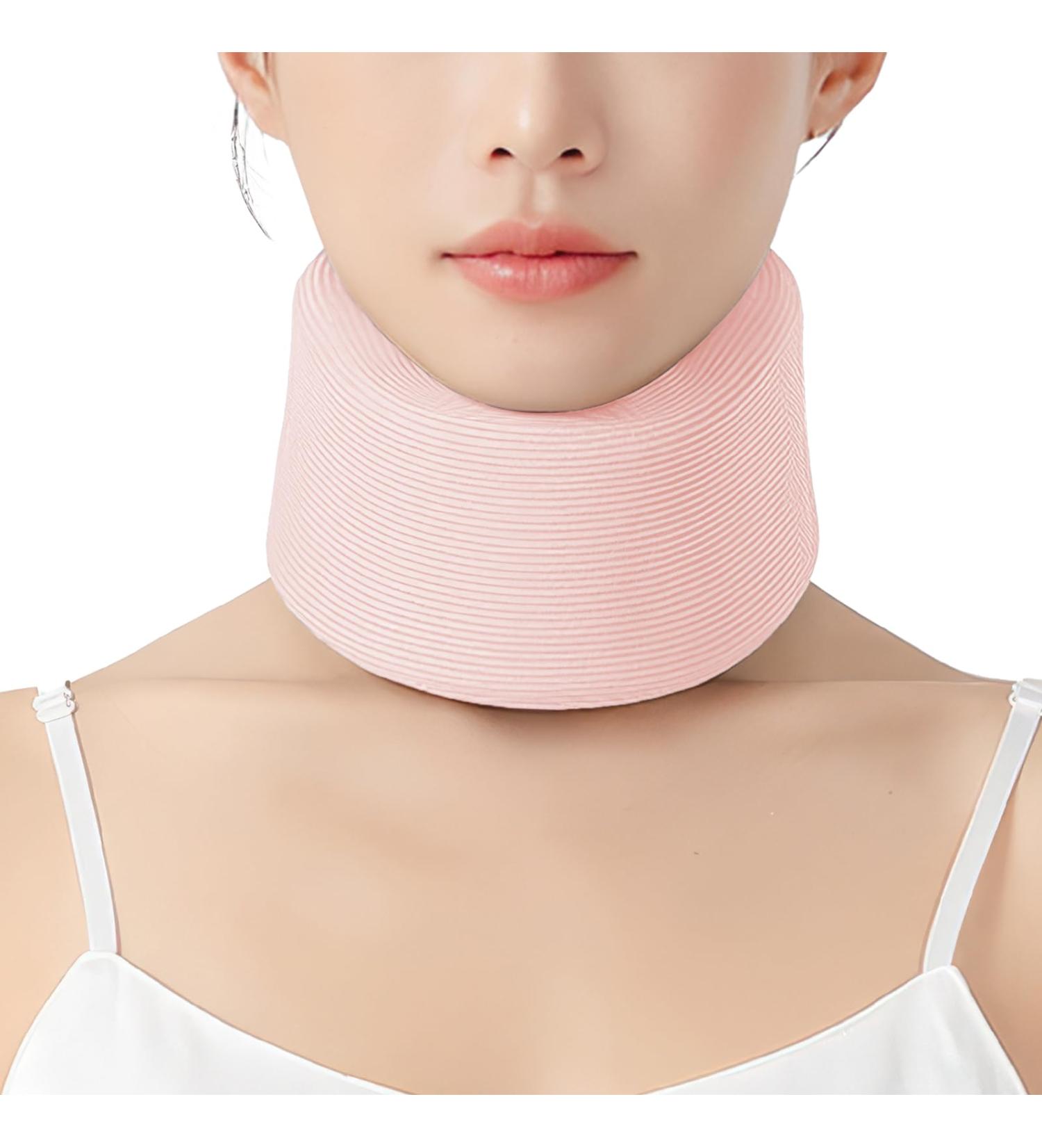 Qwesure Xixi Neck Scarf - Anti-Deep Head Artifacts Neck Support Collar for Office Use - Cervical Vertebra Protection for Men & Women - Peachpink Model - Buy Online on GoSupps.com