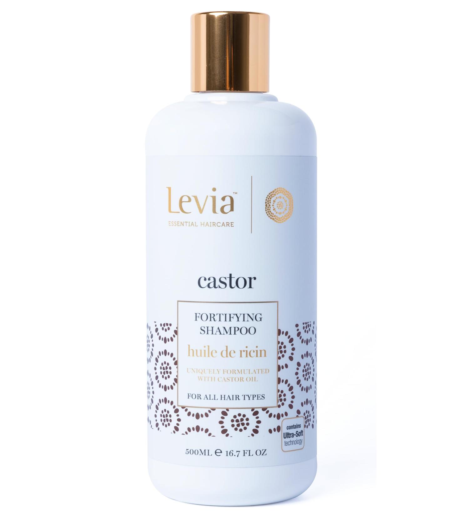 Levia | Fortifying Shampoo with Castor Oil | Strengthens and Stimulates Hair Growth | Fights Breakage | Promotes Hair Growth | For all hair types | 500ml - Buy Online on GoSupps.com