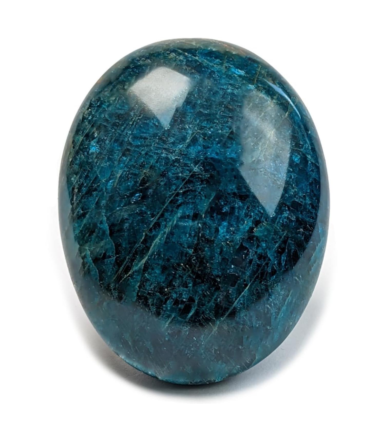 Buy Eusice Blue Apatite - Handmade Healing Stone for Stress Relief & Creativity | Ethical 100g-150g for Wellness Meditation & Yoga - Buy Online on GoSupps.com