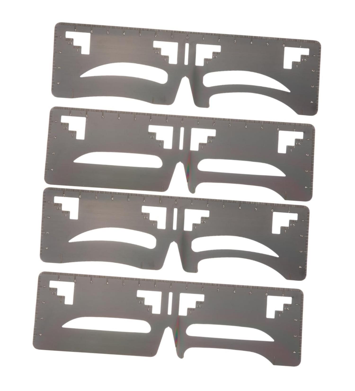 FOMIYES 4 Pcs Eyebrow Ruler Makeup Tools Makeup Stuff Brow Template Brow Guide Stencil String Eyebrow Shape - Buy Online on GoSupps.com