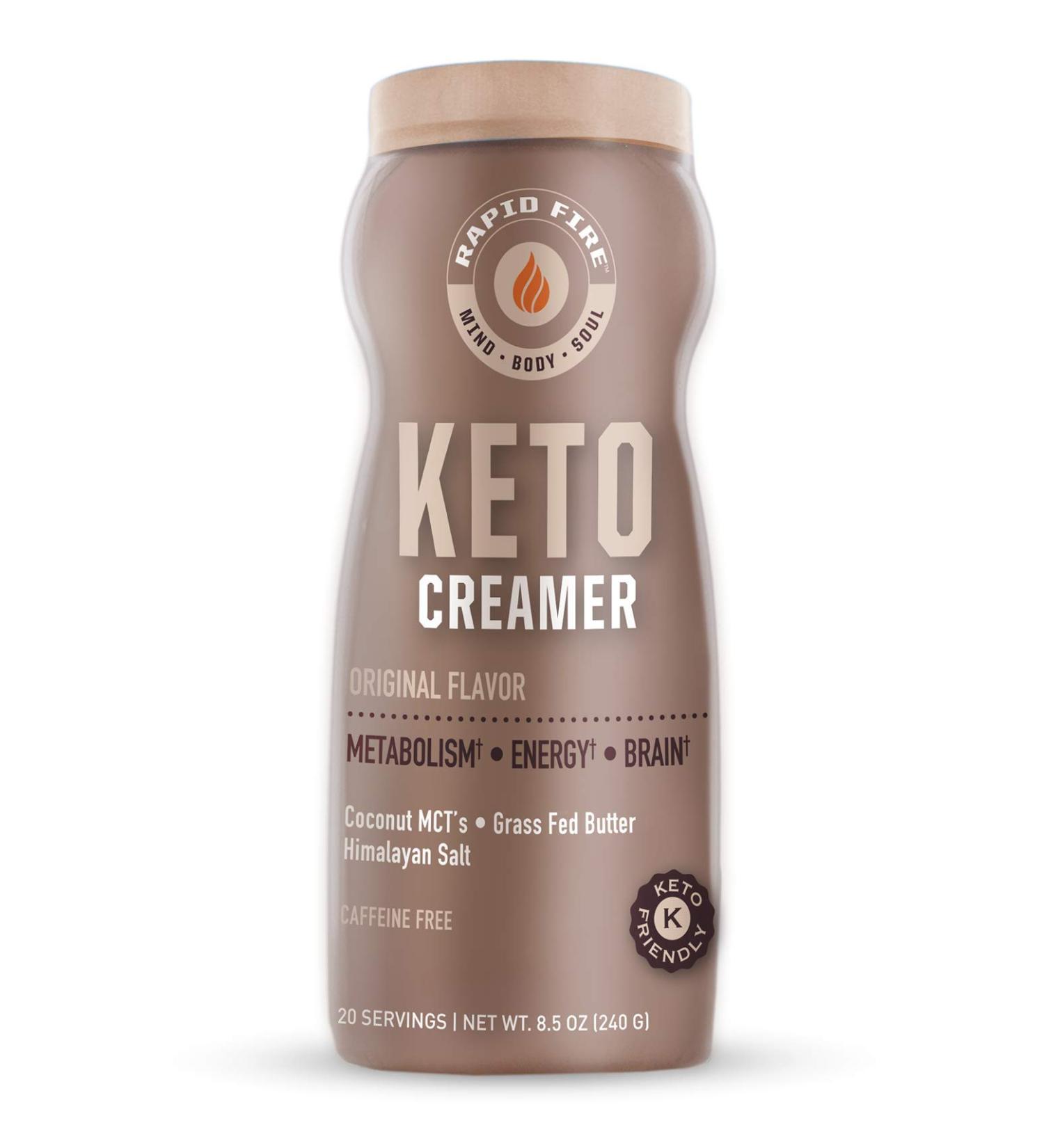 RAPID FIRE Ketogenic Creamer with MCT Oil - Weight Loss & Keto Diet  8.5 oz - Buy Online on GoSupps.com