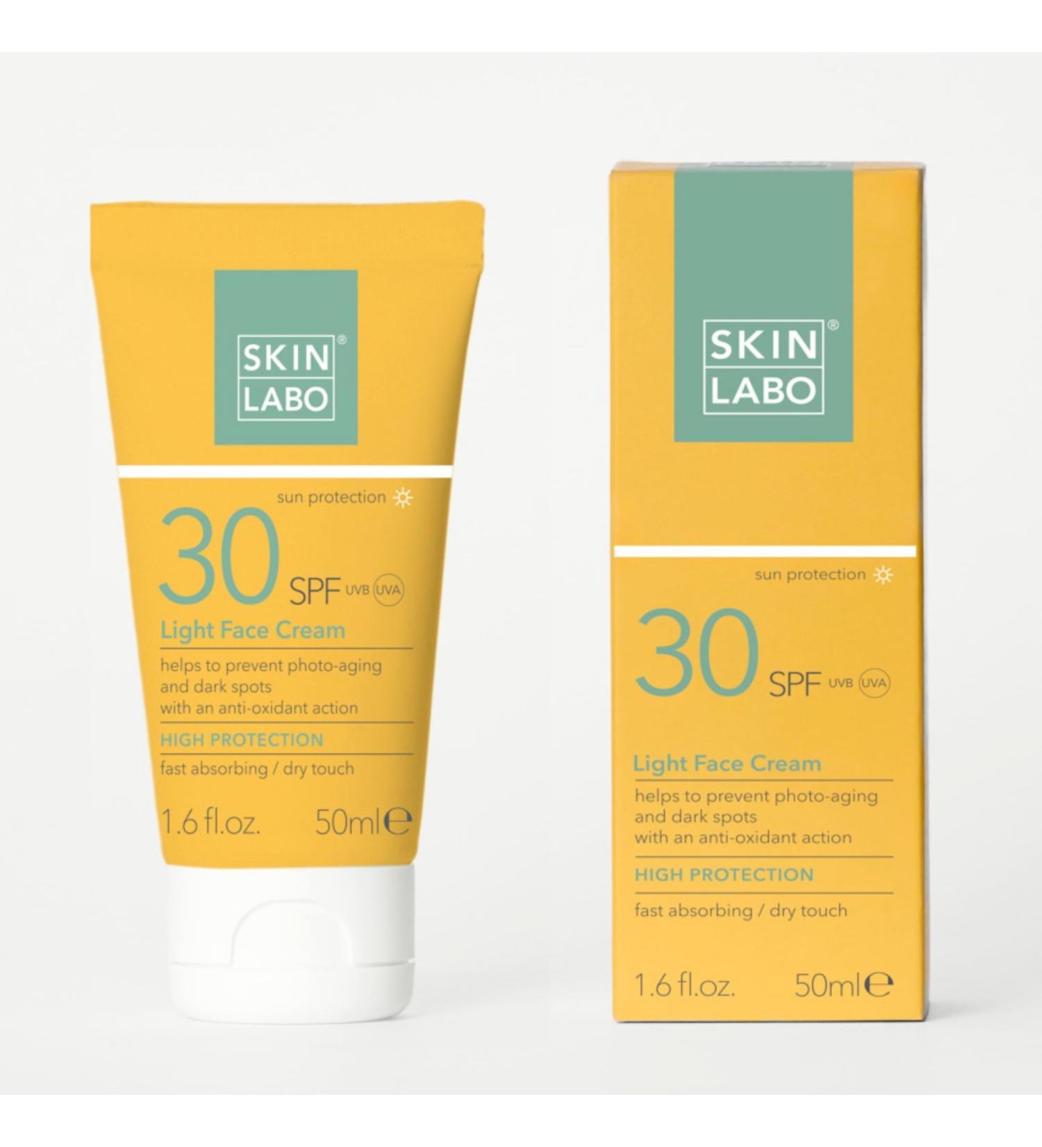 SkinLabo - Face Cream SPF 30 Protects from UVA and UVB Rays Prevents Photoaging and Dark Spots Antioxidant Action with Hyaluronic Acid Ethyl-Ascorbic Acid - 50 ml - Buy Online on GoSupps.com