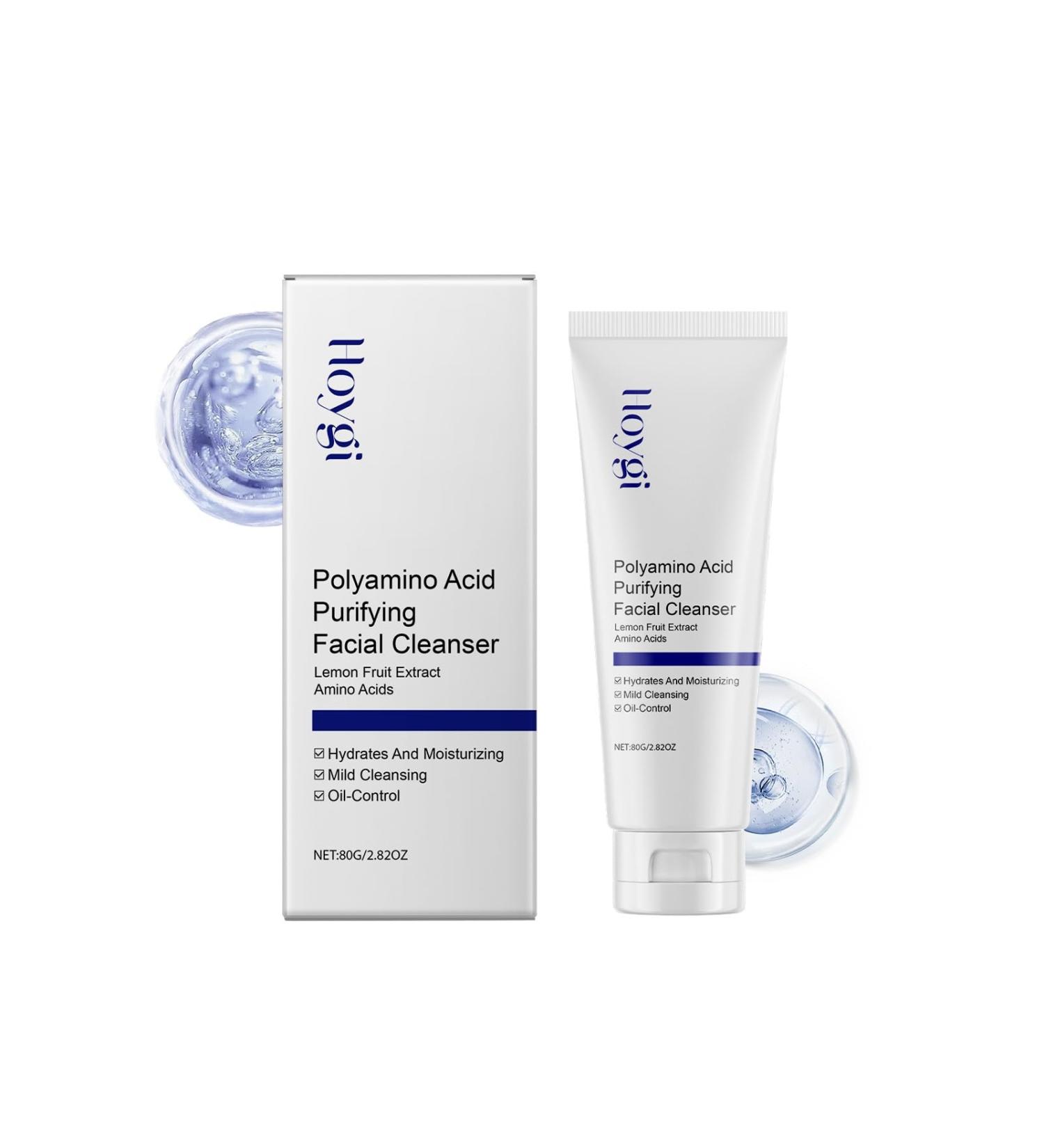 Gentle Facial Cleanser - Deep Pore Cleansing Acne-Fighting Oil-Control Hydrating Non-Tightening For Healthy Skin Glow(3PCS) - Buy Online on GoSupps.com