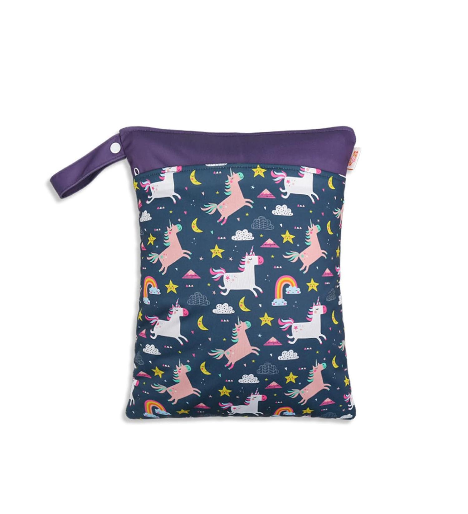 Daysskk Waterproof Diaper Bag Wet Bag for Kindergarten Girls - Zipper Laundry Bag for Daycare & Swimming | 30x40 cm - Buy Online on GoSupps.com