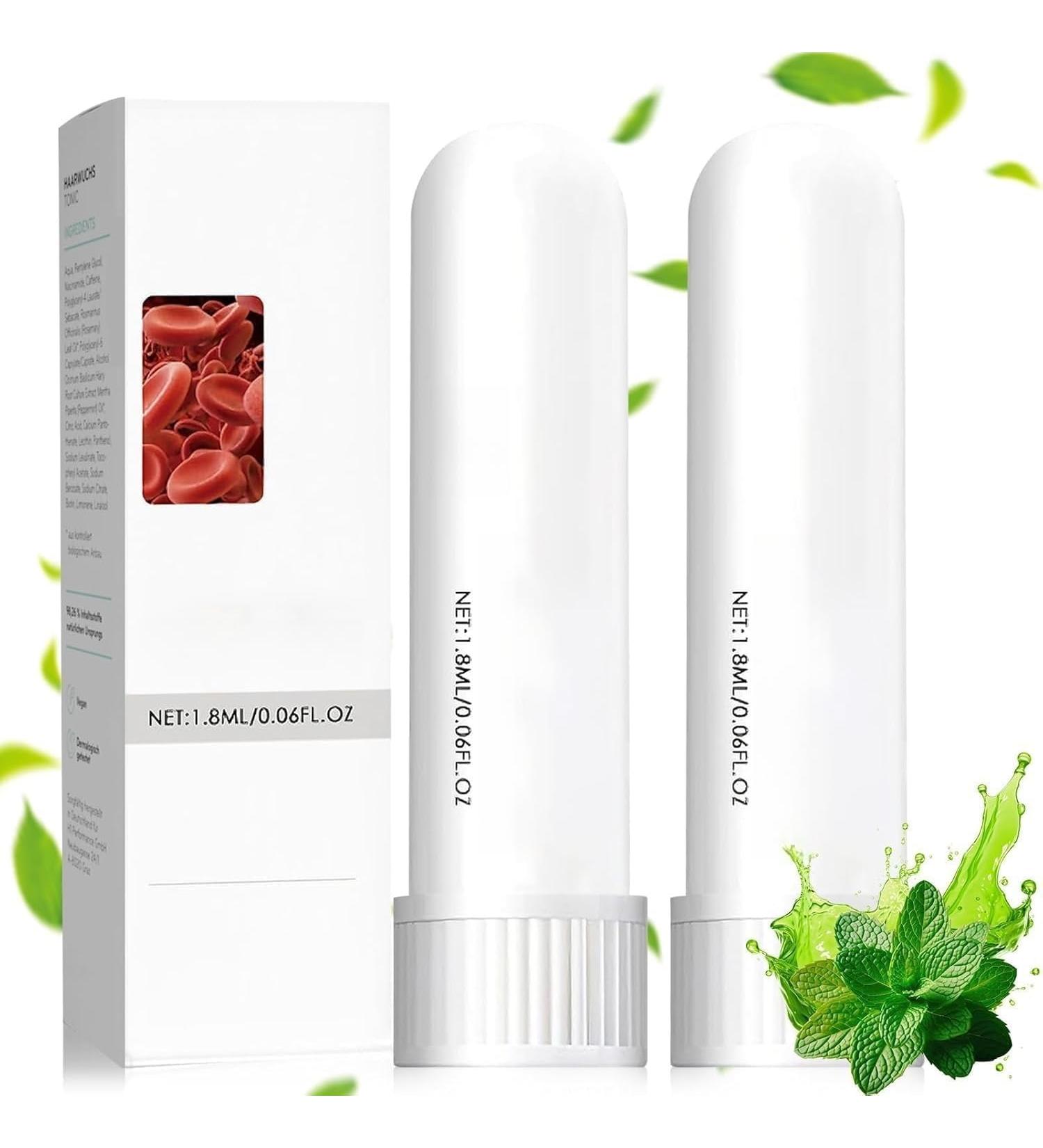 TKAART Memory Boost Inhaler for Focus & Mental Clarity - Natural Essential Oil Nasal Inhaler Portable Anti-Aging Aromatherapy Stick for Brain Health Concentration Support (2 Pcs) - Buy Online on GoSupps.com