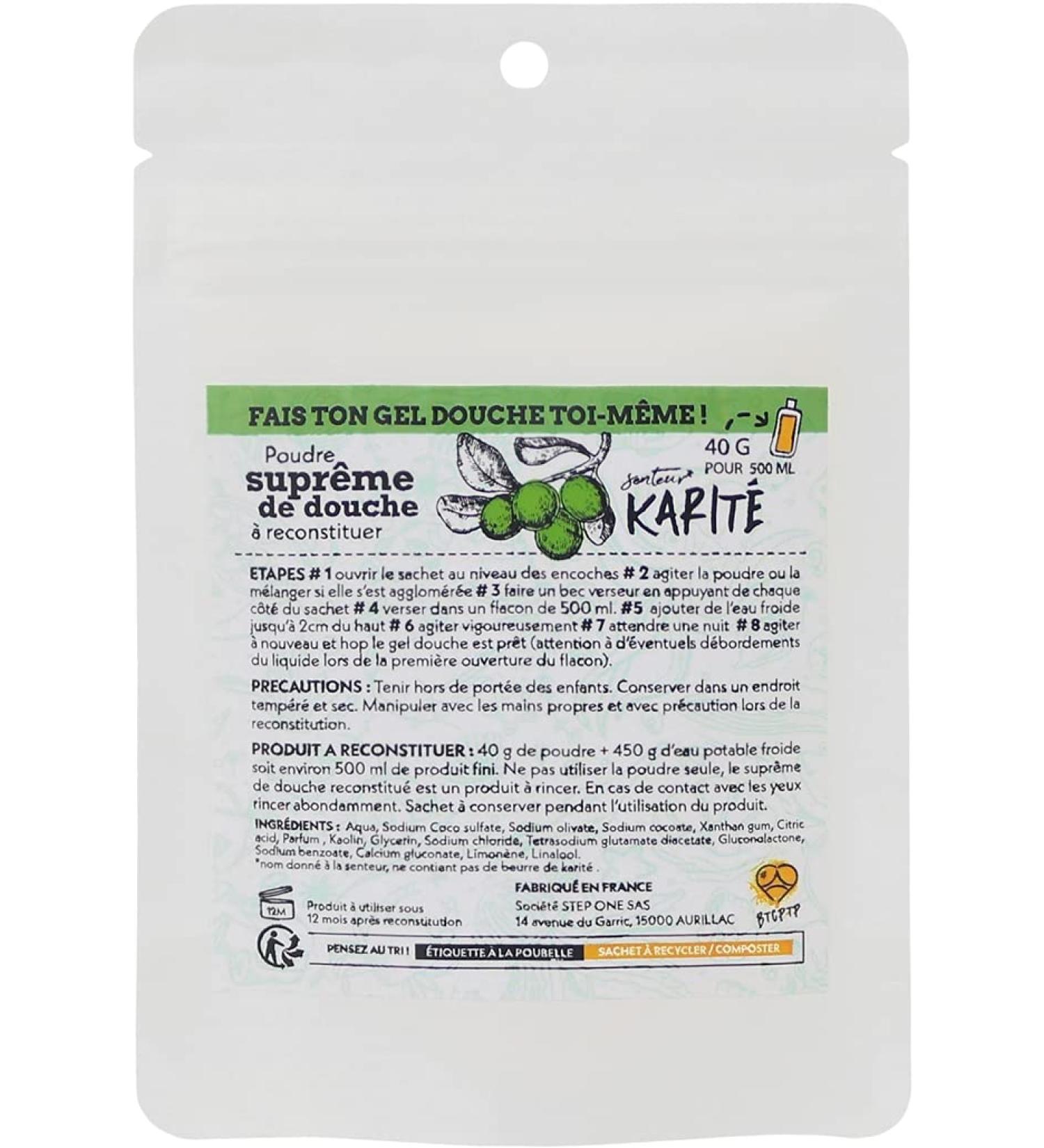 STEP ONE Shower Gel Powder Shea Butter 40 g
