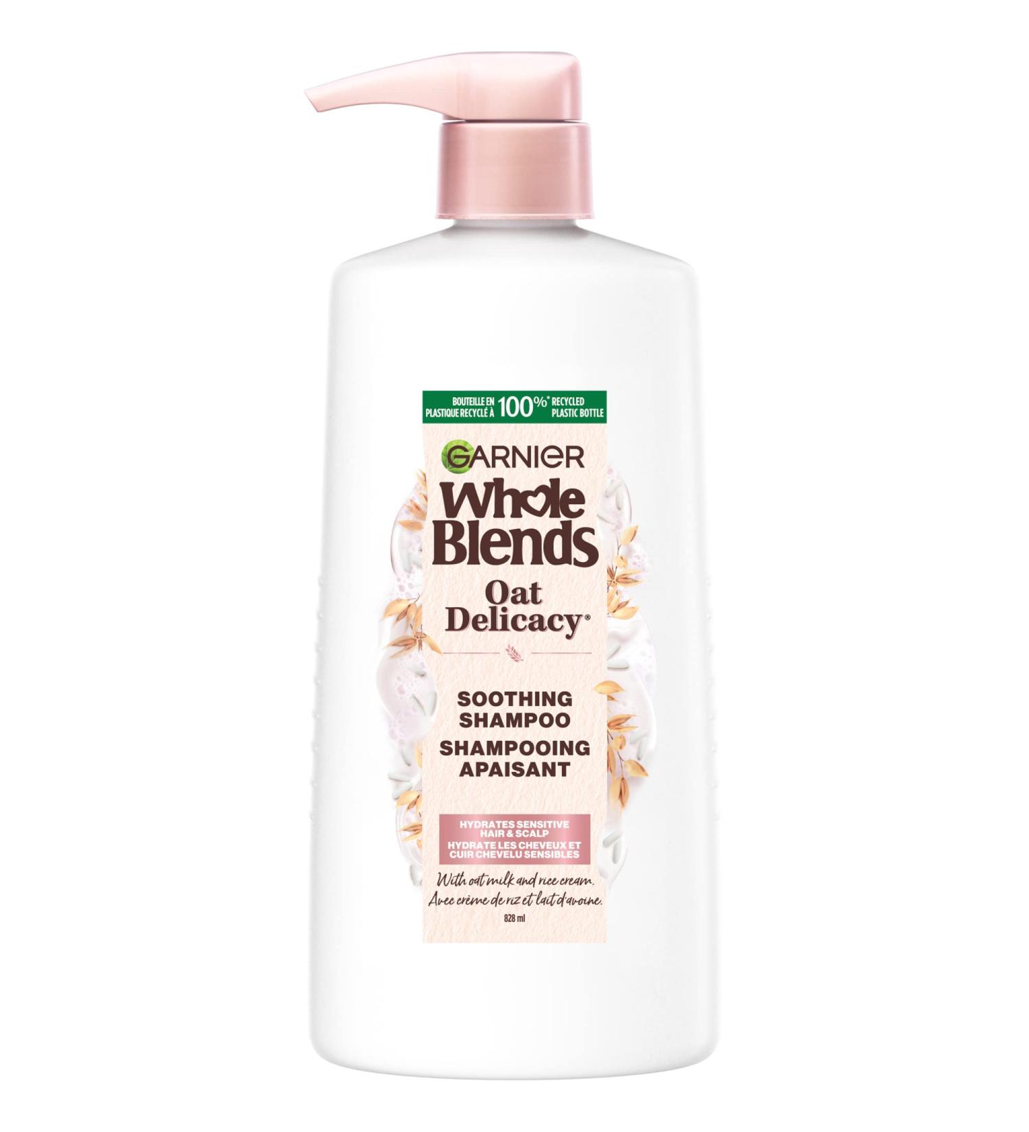 Garnier Whole Blends Gentle Vegan Shampoo Oat Delicacy Soothing and Hydrating For Delicate Hair and Sensitive Scalp Paraben-Free 828 mL Shampoo 828.00 ml (Pack of 1) - Buy Online on GoSupps.com