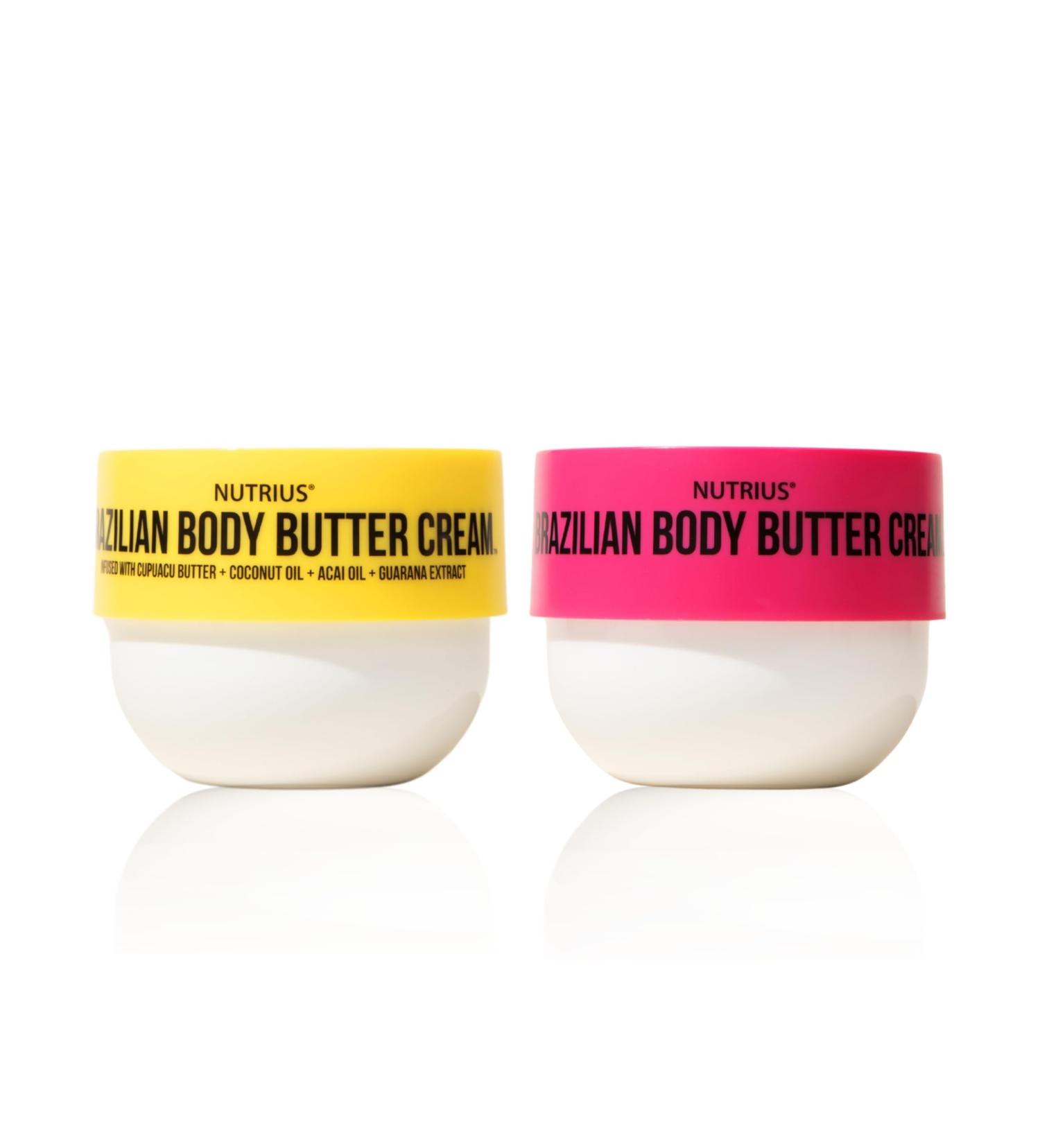 Nutrius Brazilian Body Butter Cream - Coco + Berry Bliss (2 x 6 FL OZ) - Buy Online on GoSupps.com