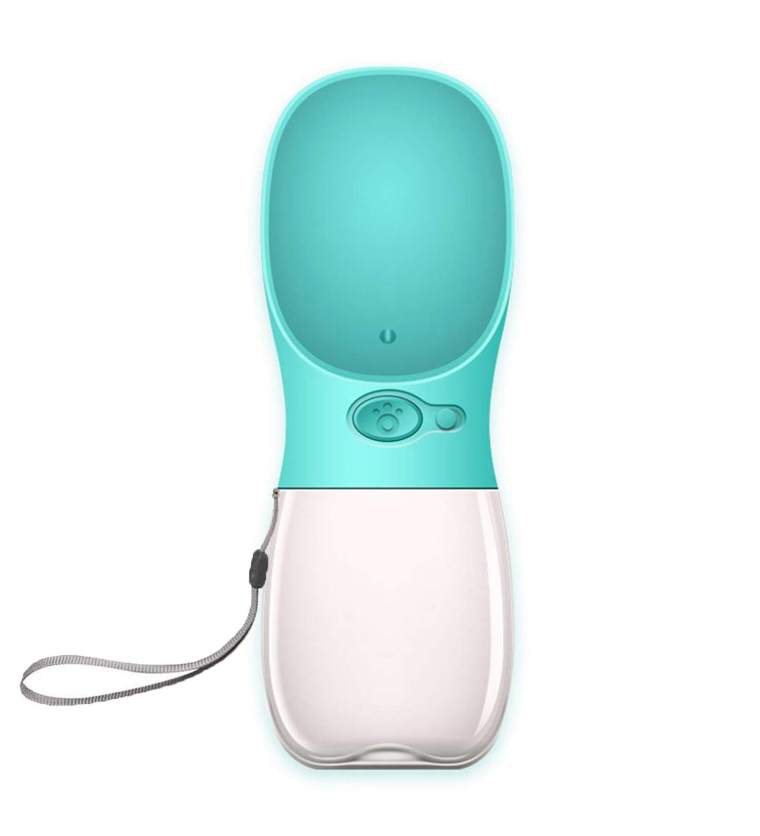 M&MKPET 12oz Dog Water Bottle for Walking | Portable Pet Water Dispenser Bowl | Outdoor Travel Drink Cup | Blue - Buy Online on GoSupps.com