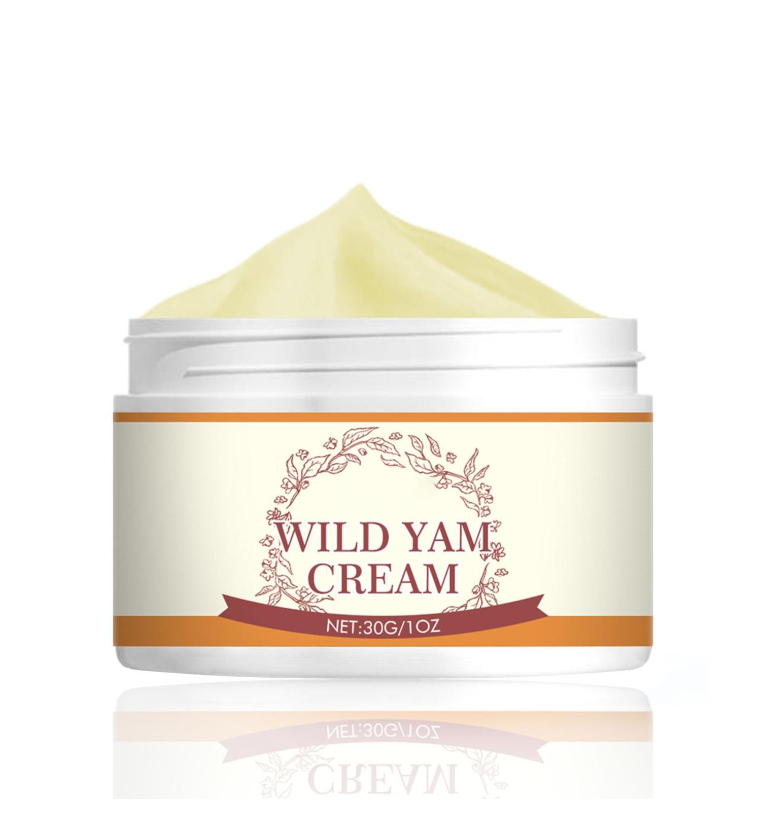 Wild Yam Cream - Organic Wild Yam Cream for Hormone Balance - Menopause Relief Body Cream - Hydrating Cream for Dry Skin - Menopause Botanical Balancing Cream for Women - Anti Aging Anti Wrinkle 30g - Buy Online on GoSupps.com