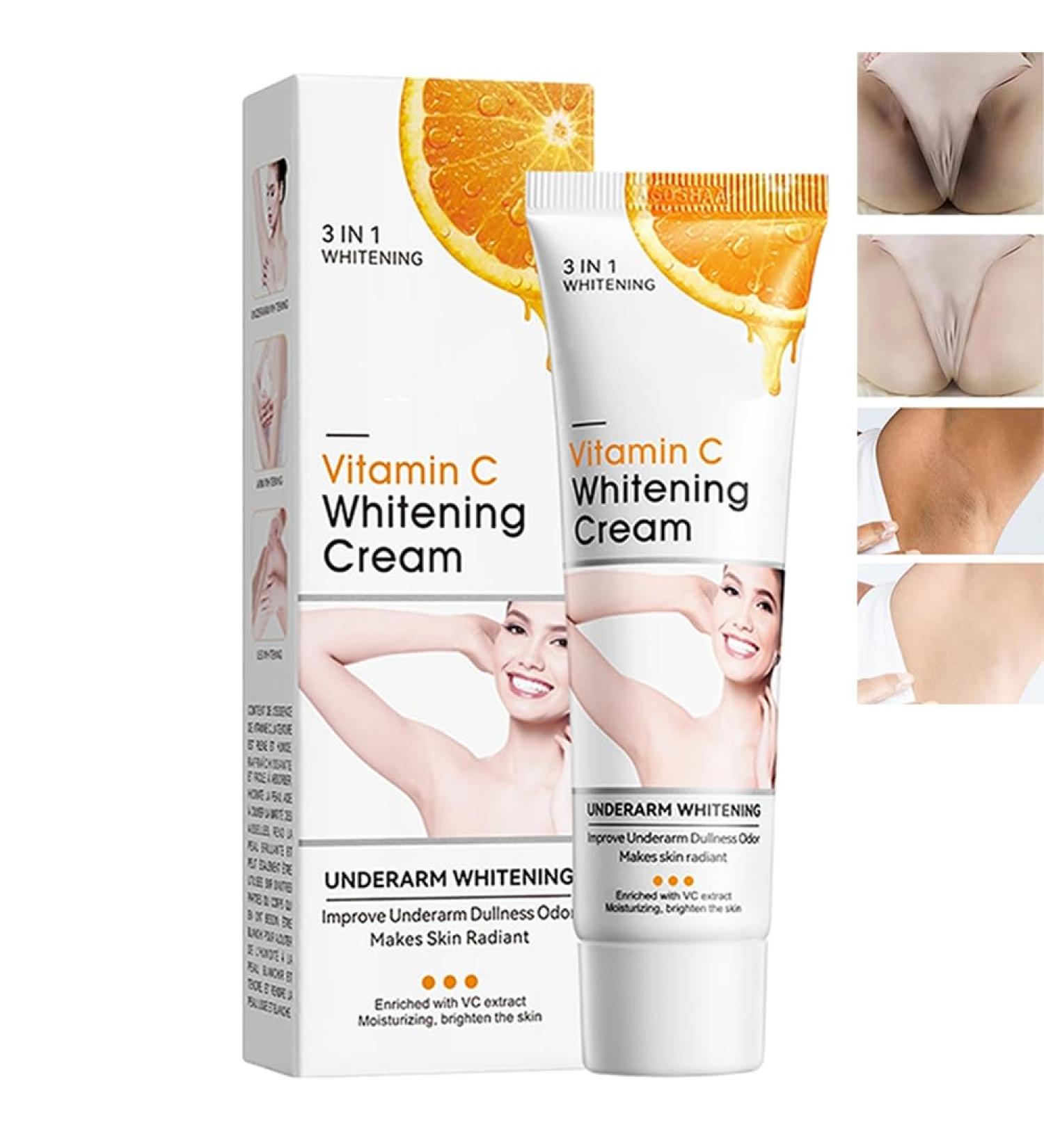 Crema para Aclarar las Axilas y Partes Intimas Eliminador de Manchas Oscuras para la Cara Crema Aclaradora para reas ntimas Cuello Axilas Codos Muslos Internos y Rodillas - Buy Online on GoSupps.com