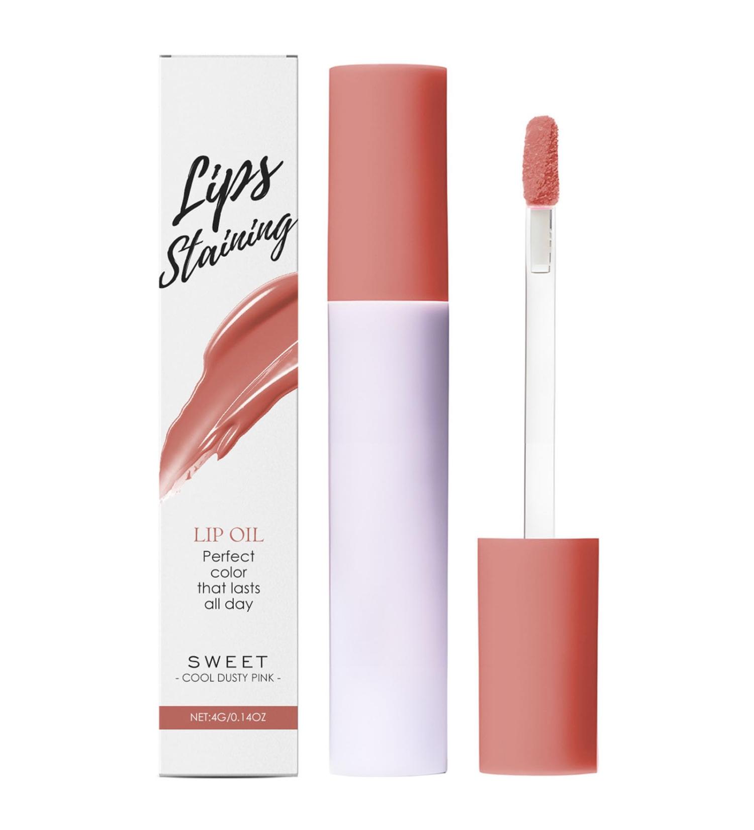 blmcoos Tinted lip oil Glaze lip balm glossy lip tint long-lasting waterproof gloss glossy lip treatment oil plumping moisturizer (SWEET) - Buy Online on GoSupps.com