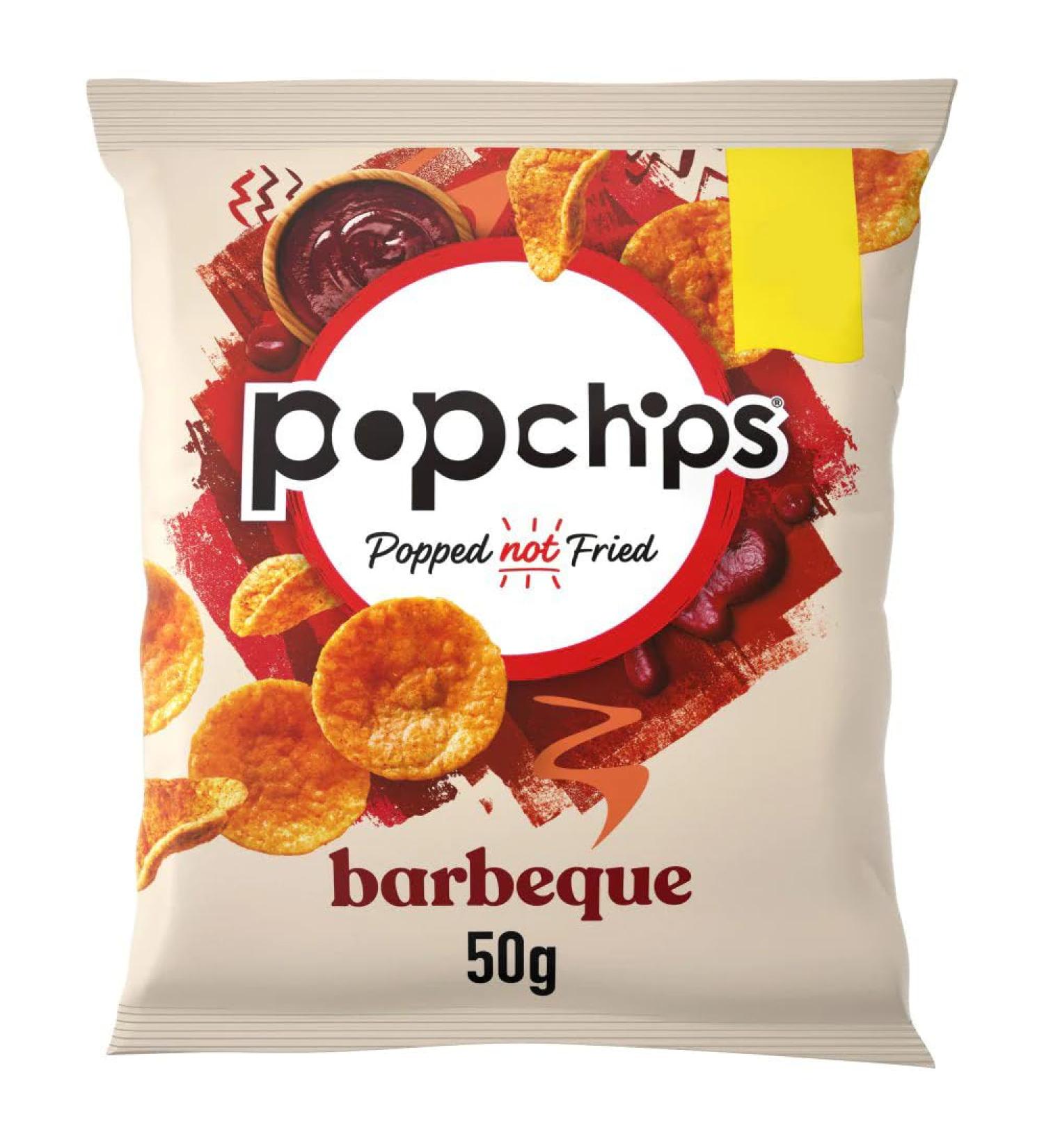 Popchips Barbeque Crisps 50g-Food
