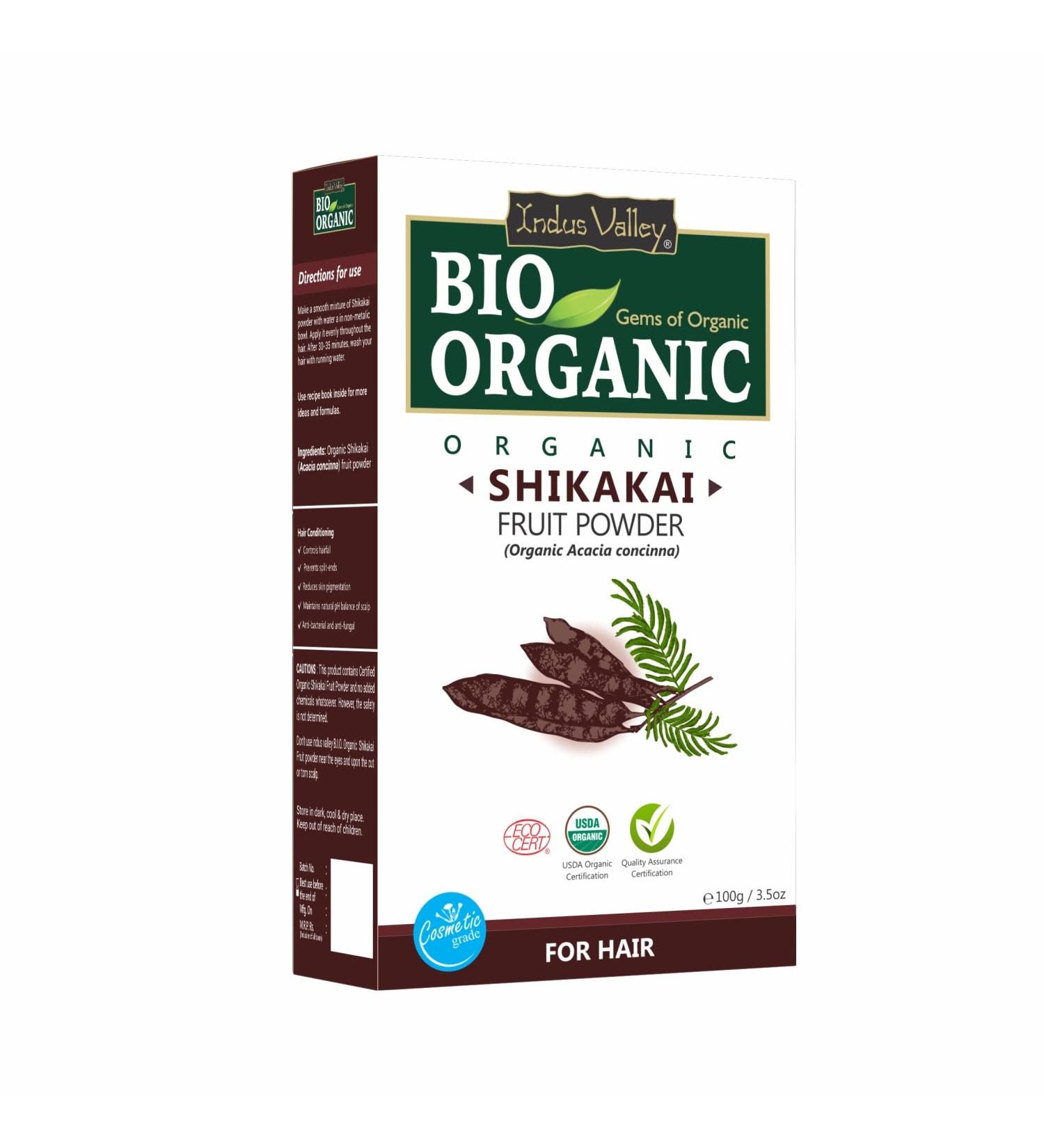 Indus Valley Shikakai Powder (Acacia Concinna) for Smooth Shiny and Soft Hair - Buy Online on GoSupps.com