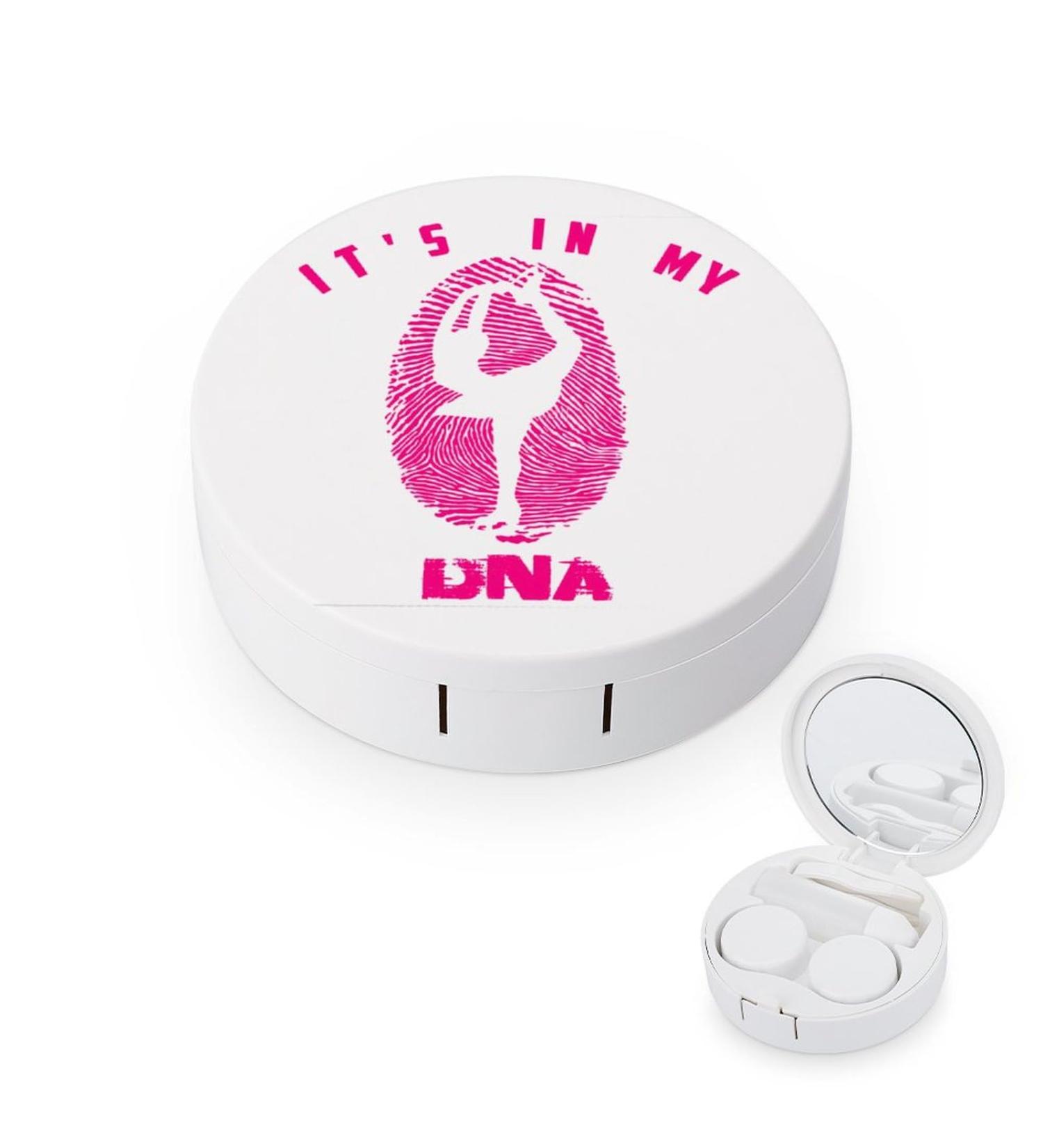 Shop Ice Skaters It's in My DNA Contact Lens Storage Box - Portable Kit with Mirror & Cute Design - Buy Online on GoSupps.com