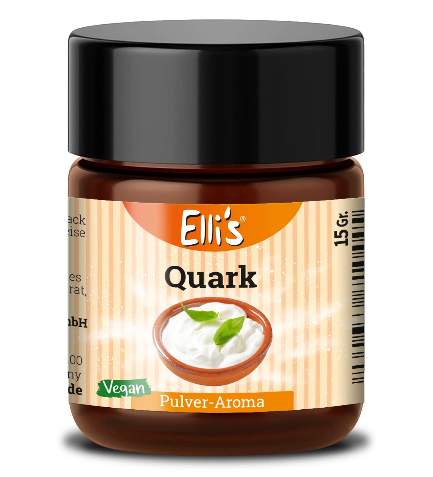 Ellis Flavors Quark Powder - Vegan Low-Calorie Food Flavoring for Baking & Cooking | 10g - Buy Online on GoSupps.com