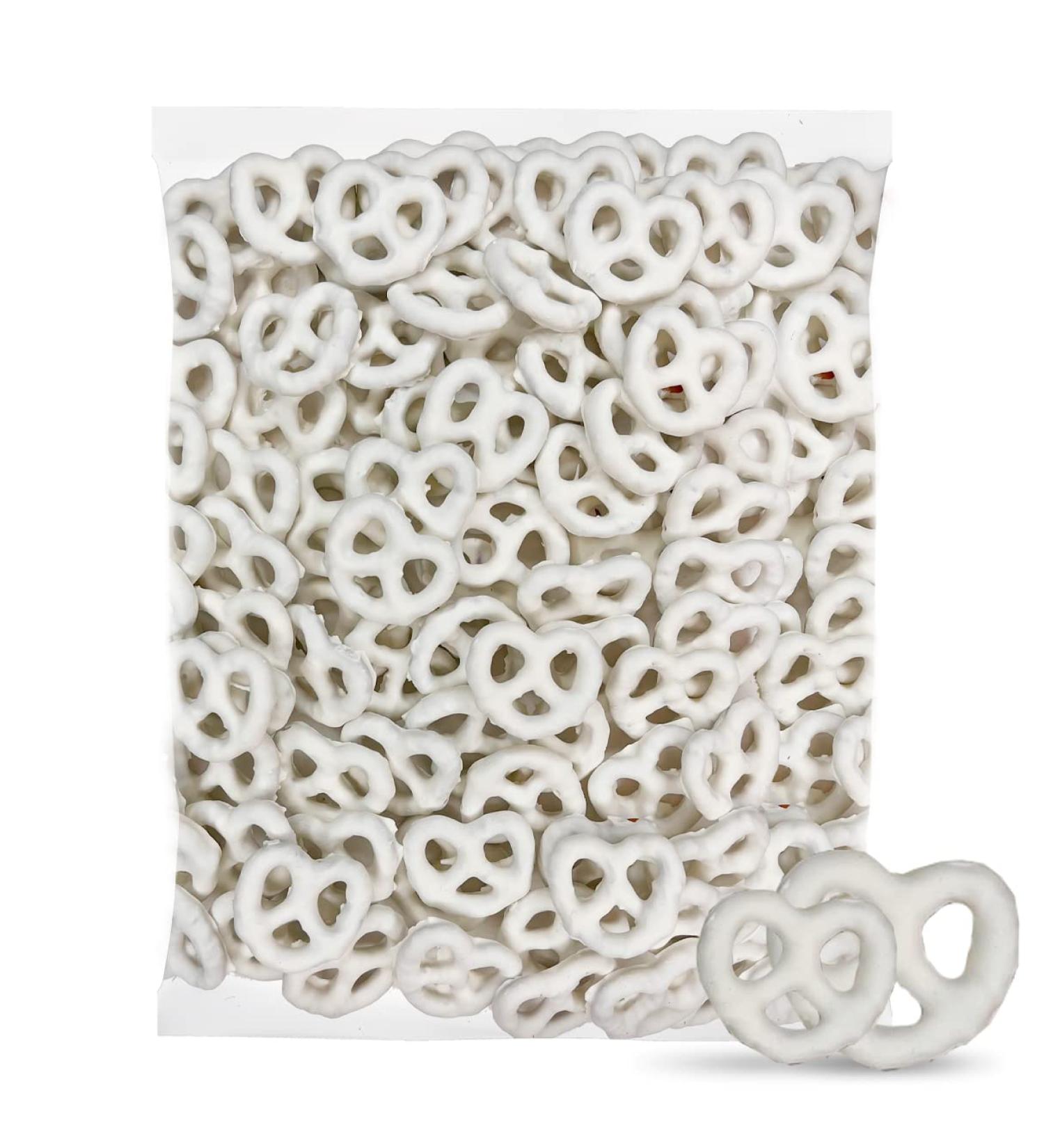 Vanilla Yogurt Covered Pretzels - 2lb Bag | Delicious Sweet & Salty Snack - Buy Online on GoSupps.com