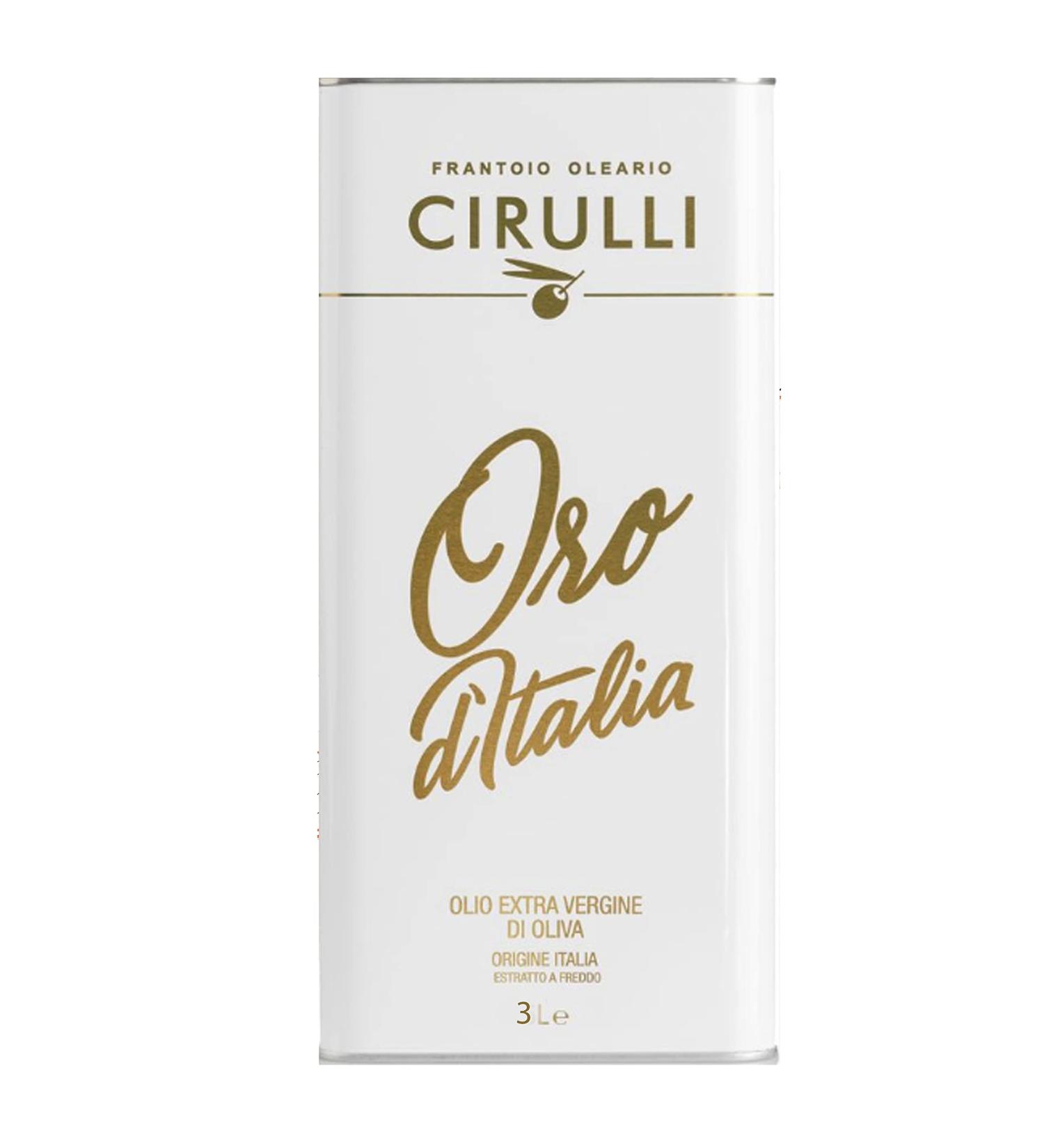 Cirulli Extra Virgin Olive Oil Italian Cold Extract EVO Can (3 Liters) - Buy Online on GoSupps.com