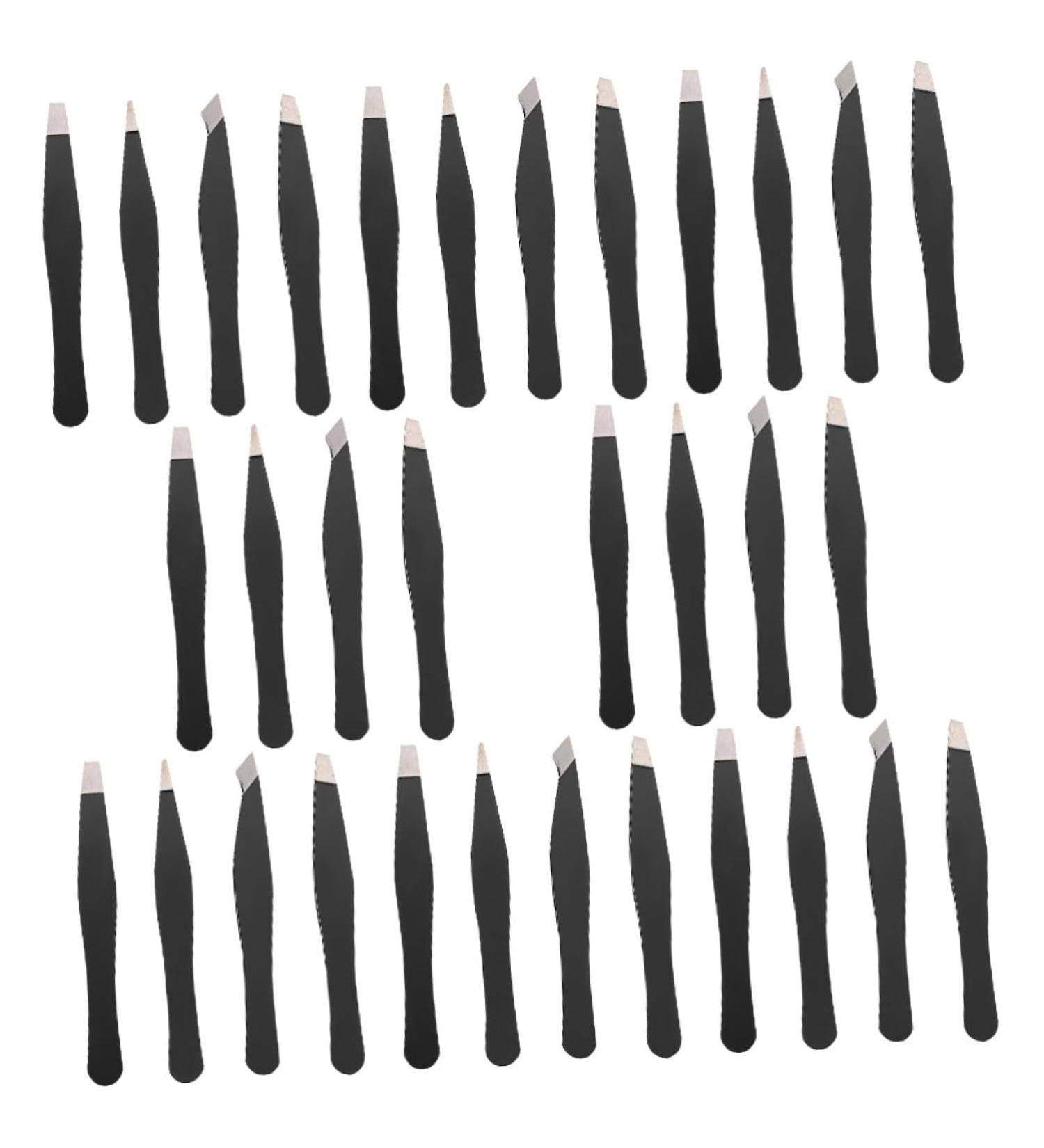 Minkissy 32-Piece Mini Eye Brow Clip Manicure Kit - Metal Eyebrow Clamp & Tweezers for Facial Hair - Spa Utensils - Miss-Free Steel - Perfect for Women - Buy Online on GoSupps.com