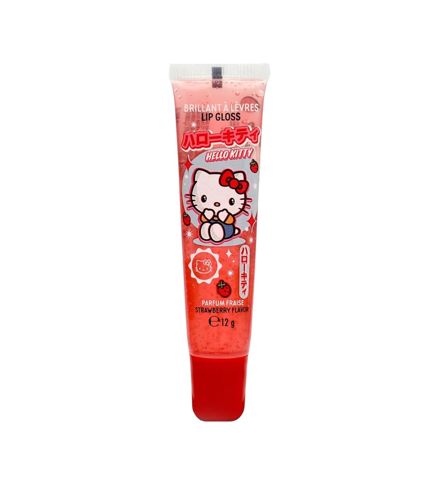 Hello Kitty Lip Gloss Tube - For vibrant strawberry-scented lips - Classic Tube - Moisturizing Gloss Long-lasting Lip Glow - 12gr - Buy Online on GoSupps.com