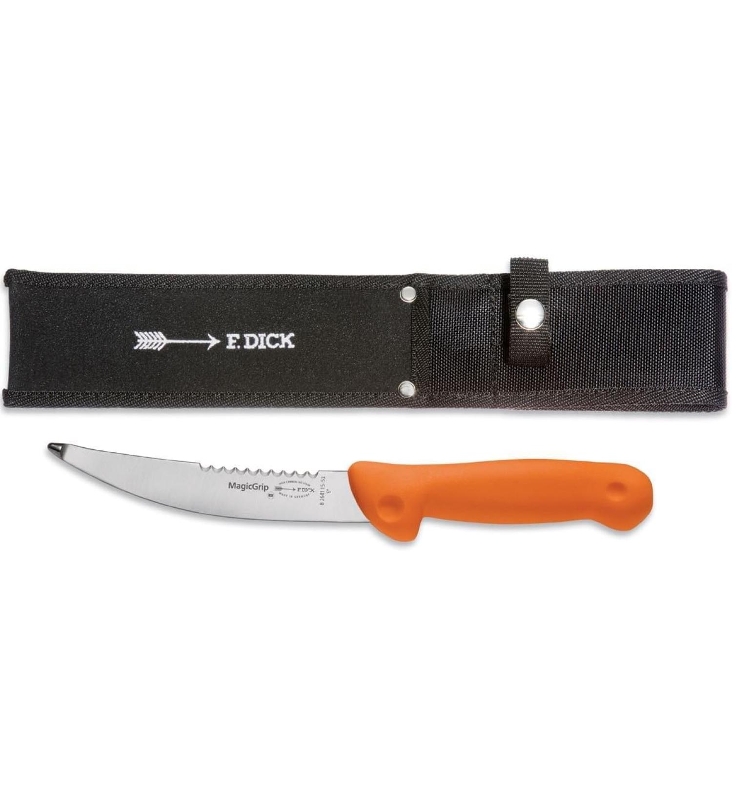 F. DICK ErgoGrip Skinning/Hunting Knife - 15 cm Blade X50CrMoV15 Stainless Steel 56 HRC | Shop Internationally - Buy Online on GoSupps.com