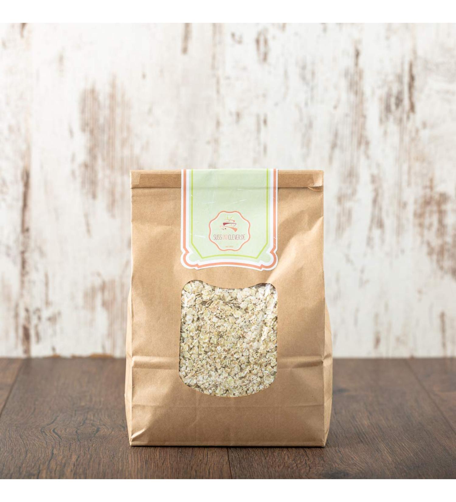 Organic Buckwheat Flakes 2.0 kg | Whole Grain | Eco-Friendly & Plastic-Free Packaging | sssundclever.de - Buy Online on GoSupps.com
