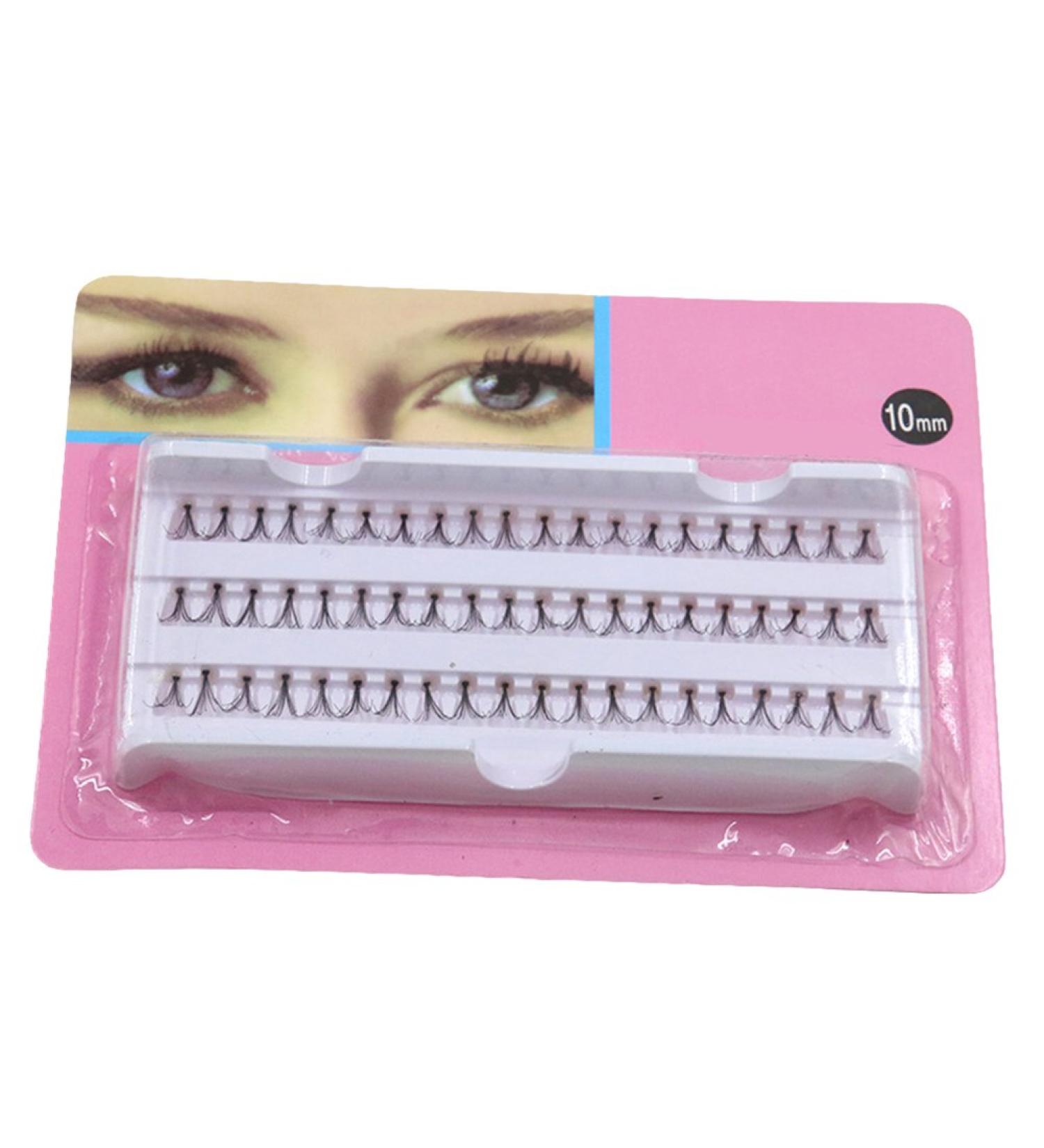 8/10/12/14mm Women Black Natural False Eyelashes Individual Eye Lashes Extensions Make Up Tool