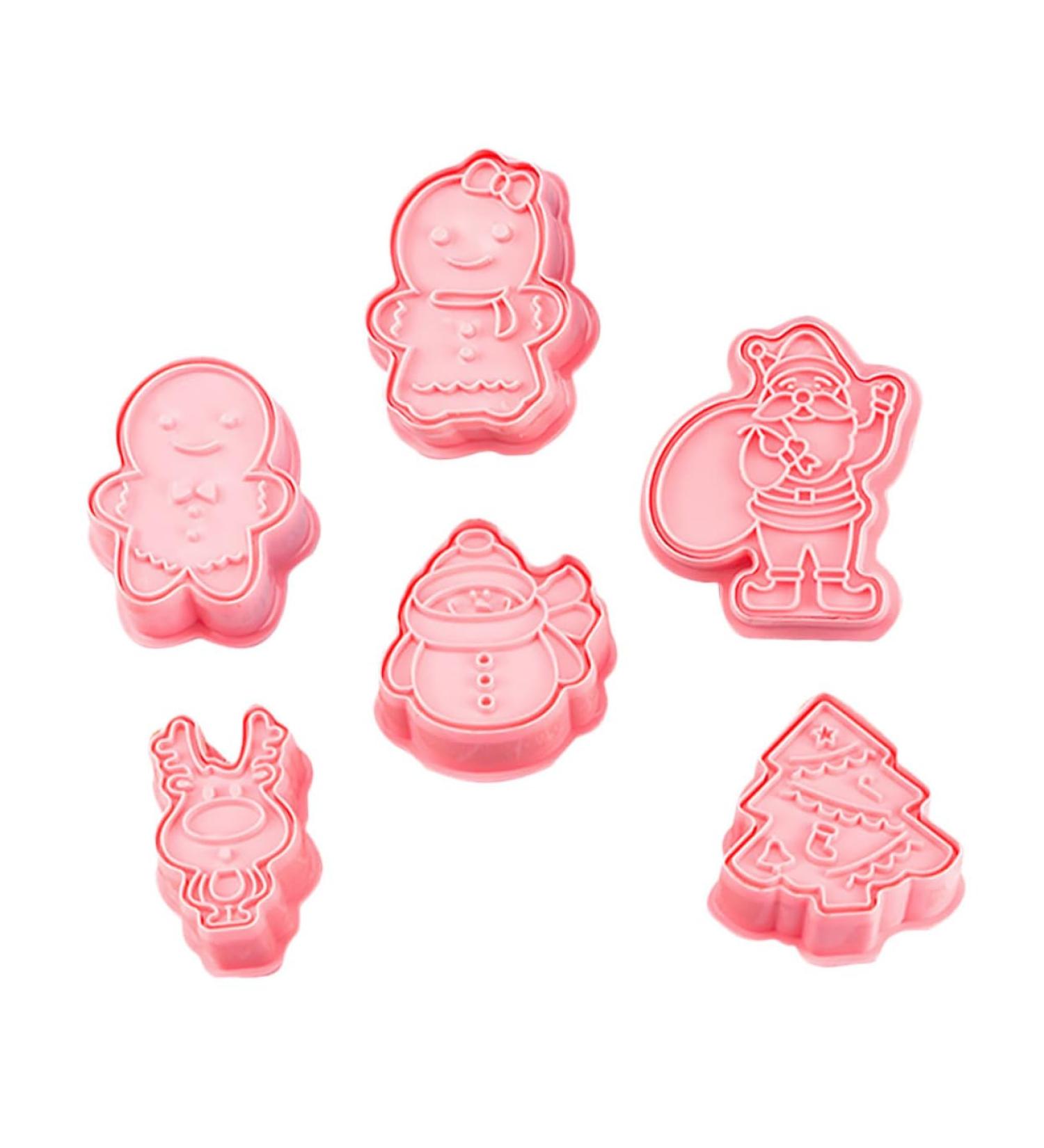 Ciieeo 6pcs Biscuit Mold Biscuits Ice Cake Mold Cake Kit Cookie Mold Push Type Baking Tools 3D - Buy Online on GoSupps.com