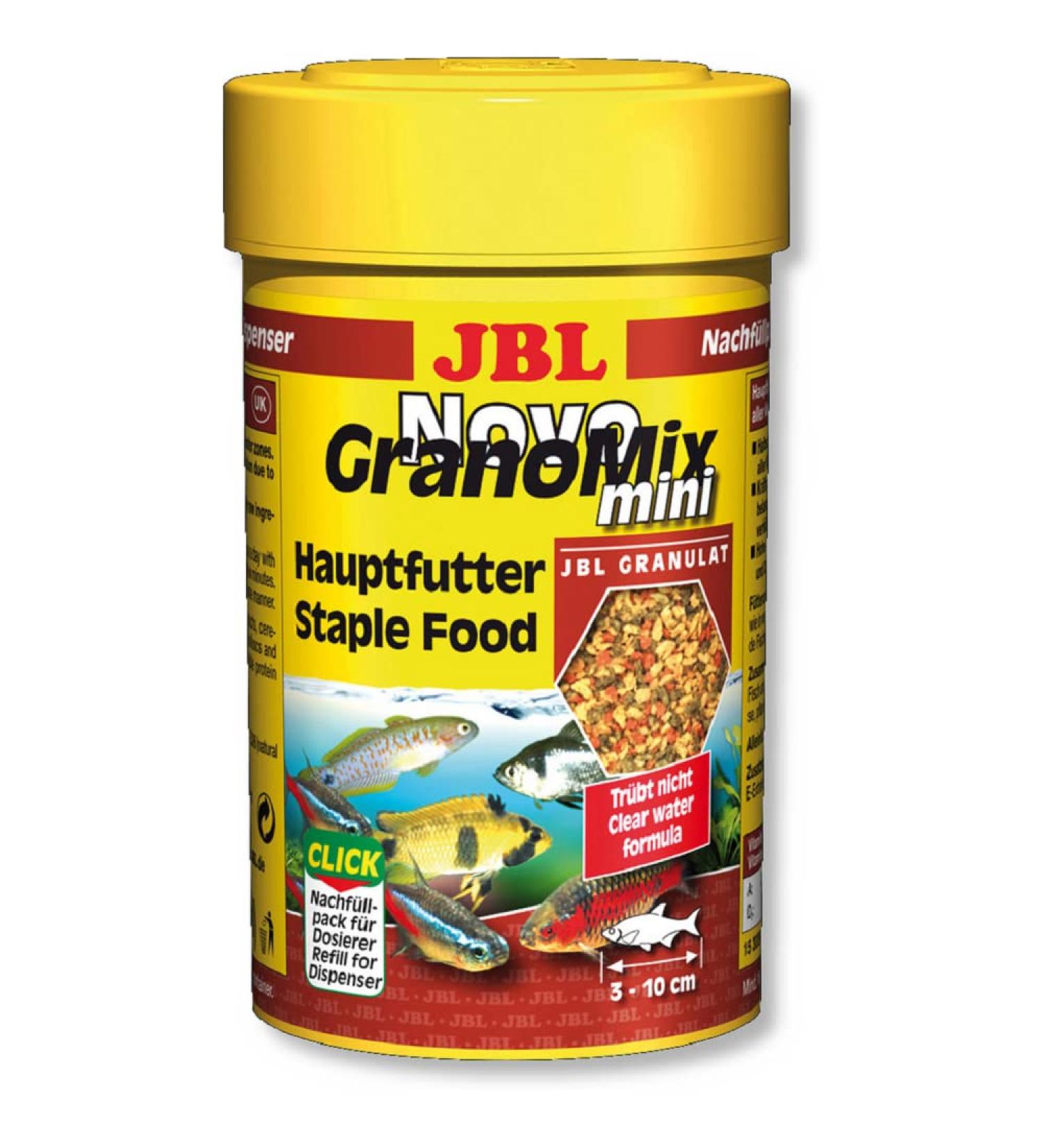 Buy JBL Novogranomix 30099 Sole Feed for Small Aquarium Fish - Granulate 100ml | Ideal for 3-10cm Mini Fish | Fast International Shipping - Buy Online on GoSupps.com
