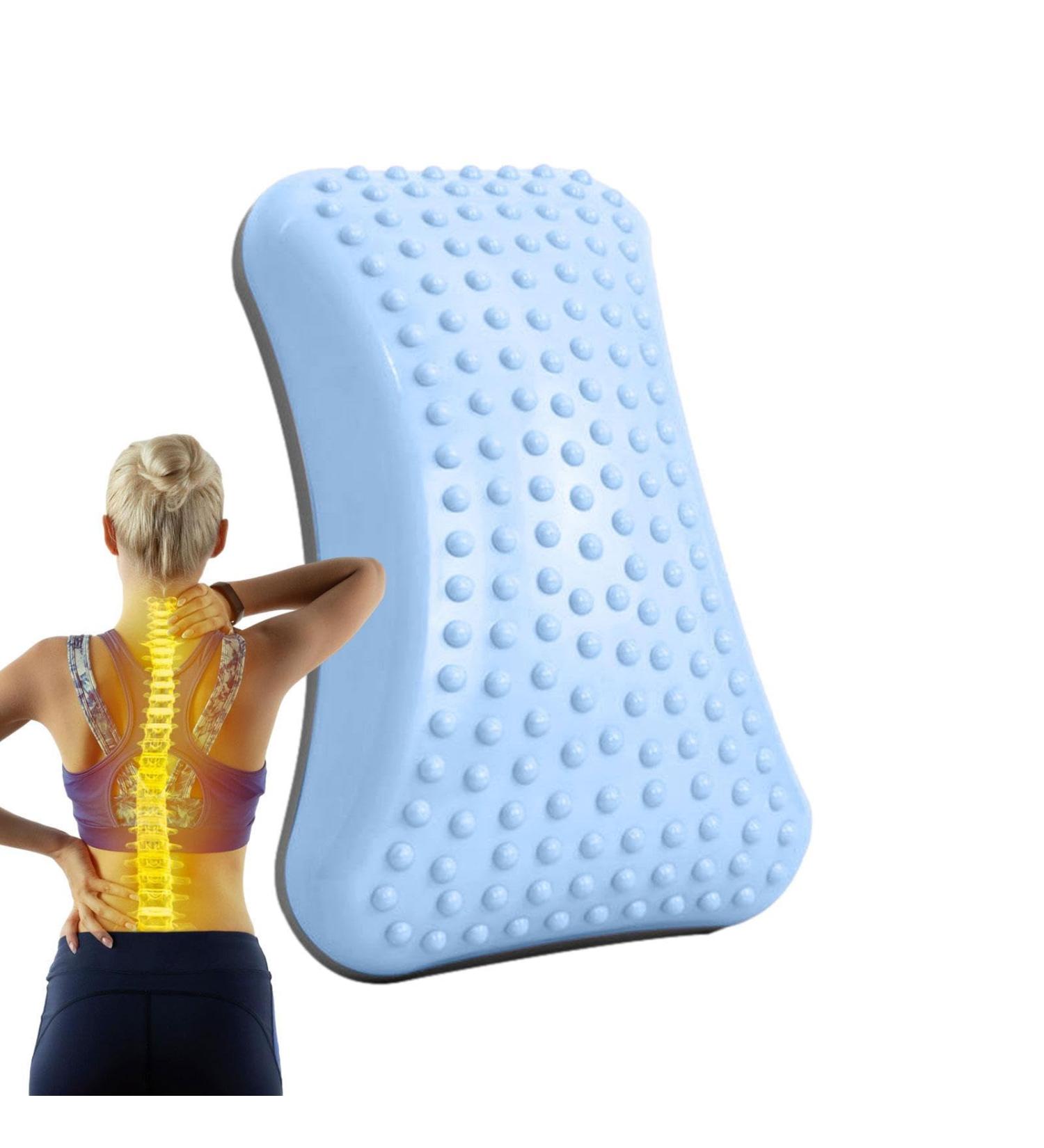 Geruwam Backrest Pillow | Ergonomic Lumbar Support & Posture Correction | Inflatable Lower Back Support Pillow - Blue (Includes Gas Needle) - Buy Online on GoSupps.com