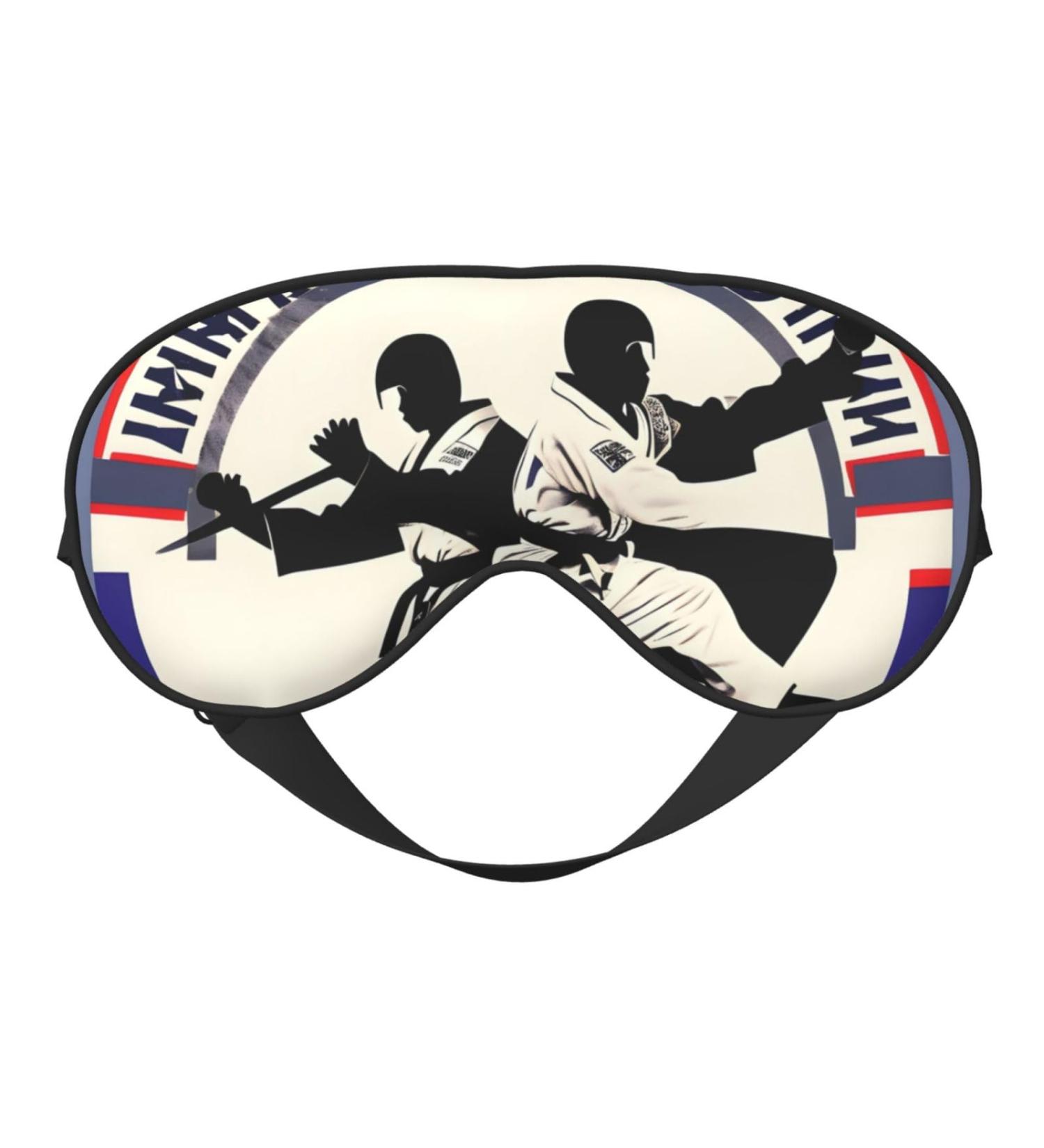 Buy Taekwondo Design Soft Sleep Eye Mask | Breathable Female Eye Patch for Travel & Relaxation - Buy Online on GoSupps.com