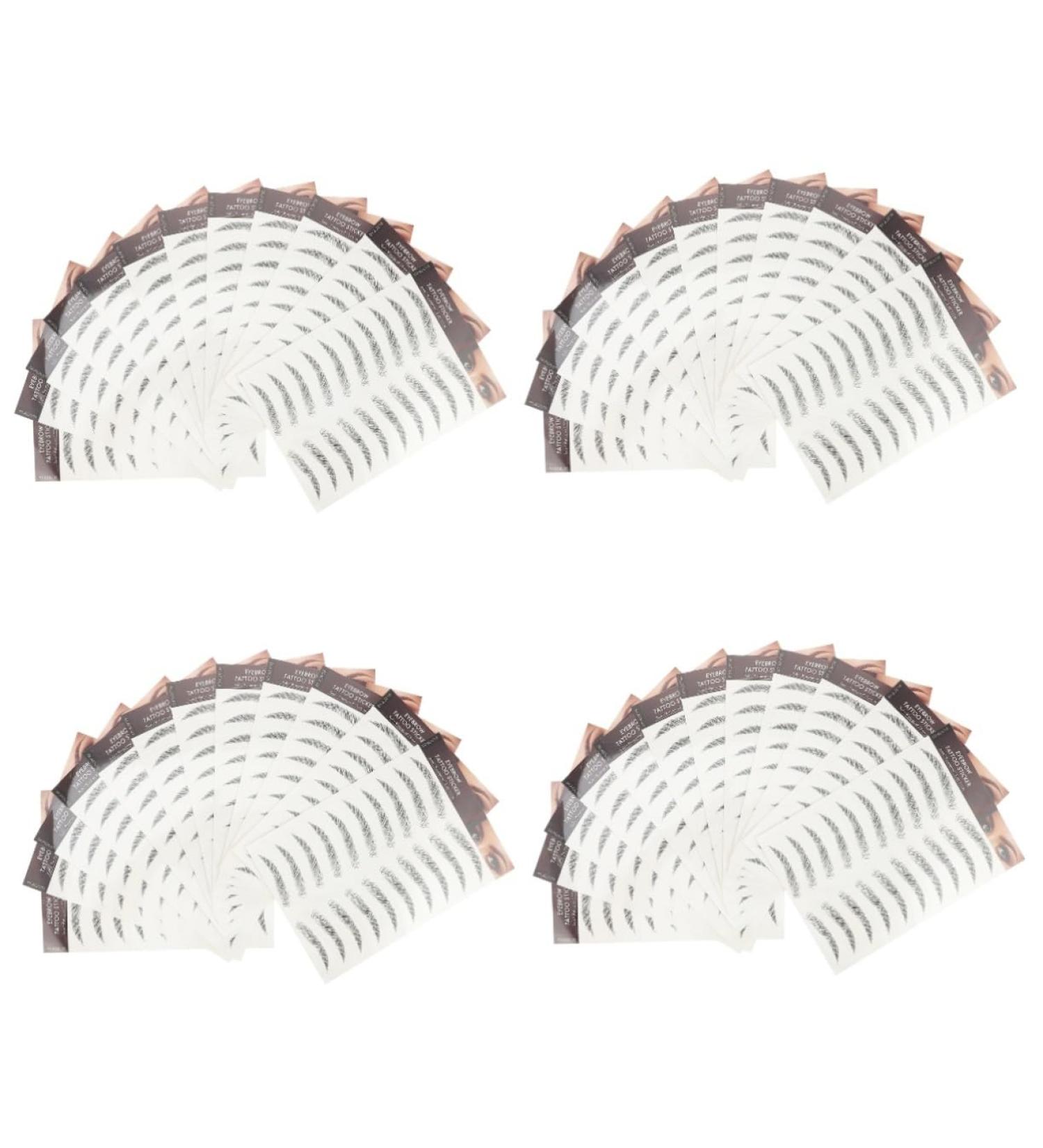 Balacoo 48 Pcs Eyebrow Stickers Makeup Tools Makeup Brow Sticker Eyebrow Tattoos Stickers Cosmetic 6d Post - Buy Online on GoSupps.com