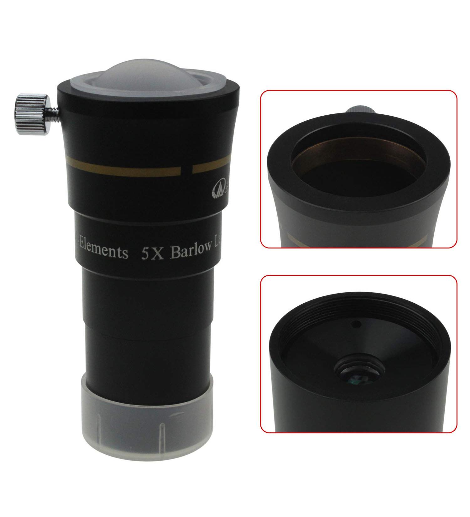 Alstar 1.25 4-Elements 5X Barlow Lens with Fully Multi-Coated Optics - Buy Online on GoSupps.com