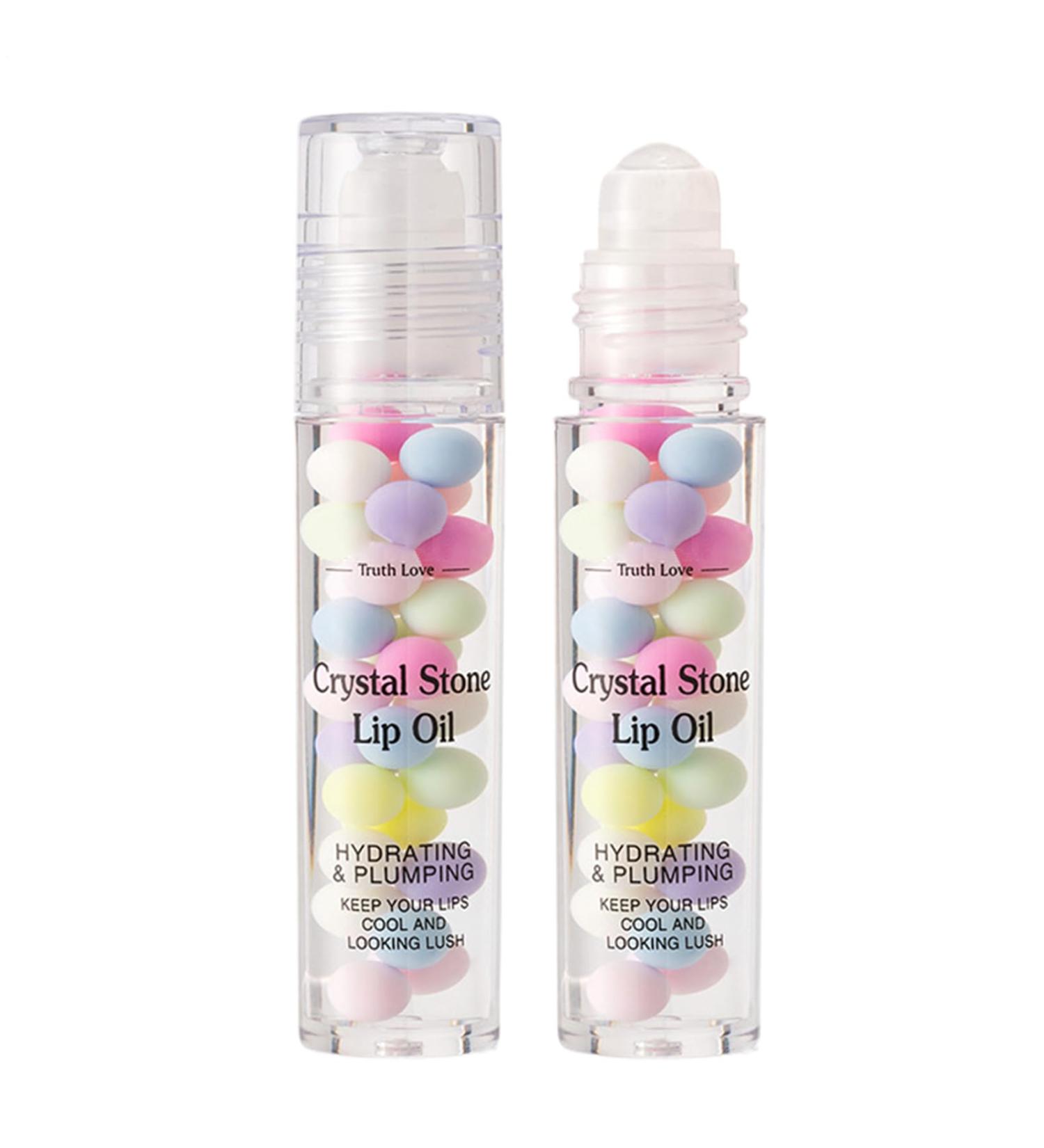 Roll-on lip oil lip oil for women - lip caps - transparent - for refreshed lips for lip care and dry lips - Buy Online on GoSupps.com